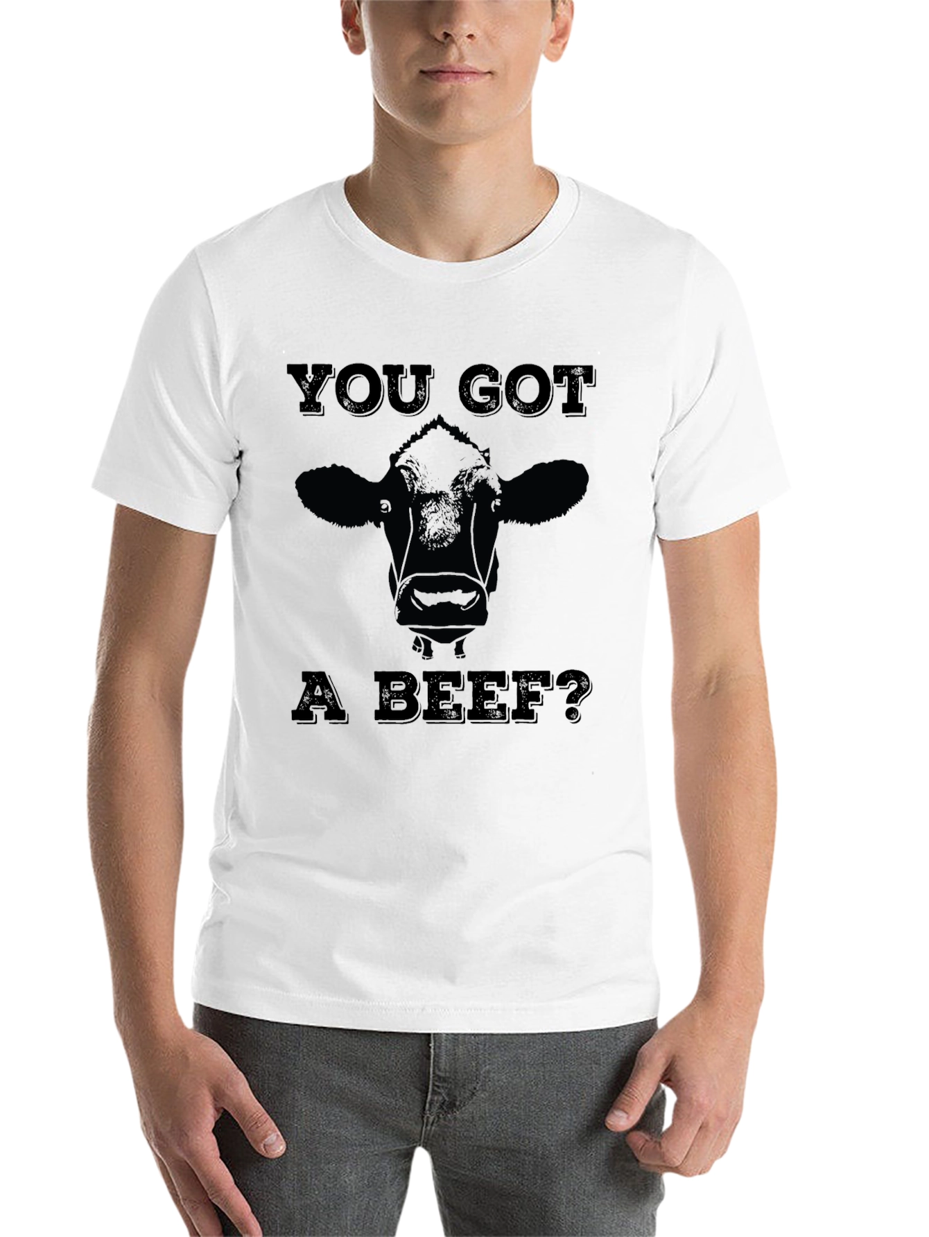 Black You Got A Beef? Graphic Tee - Black view 14