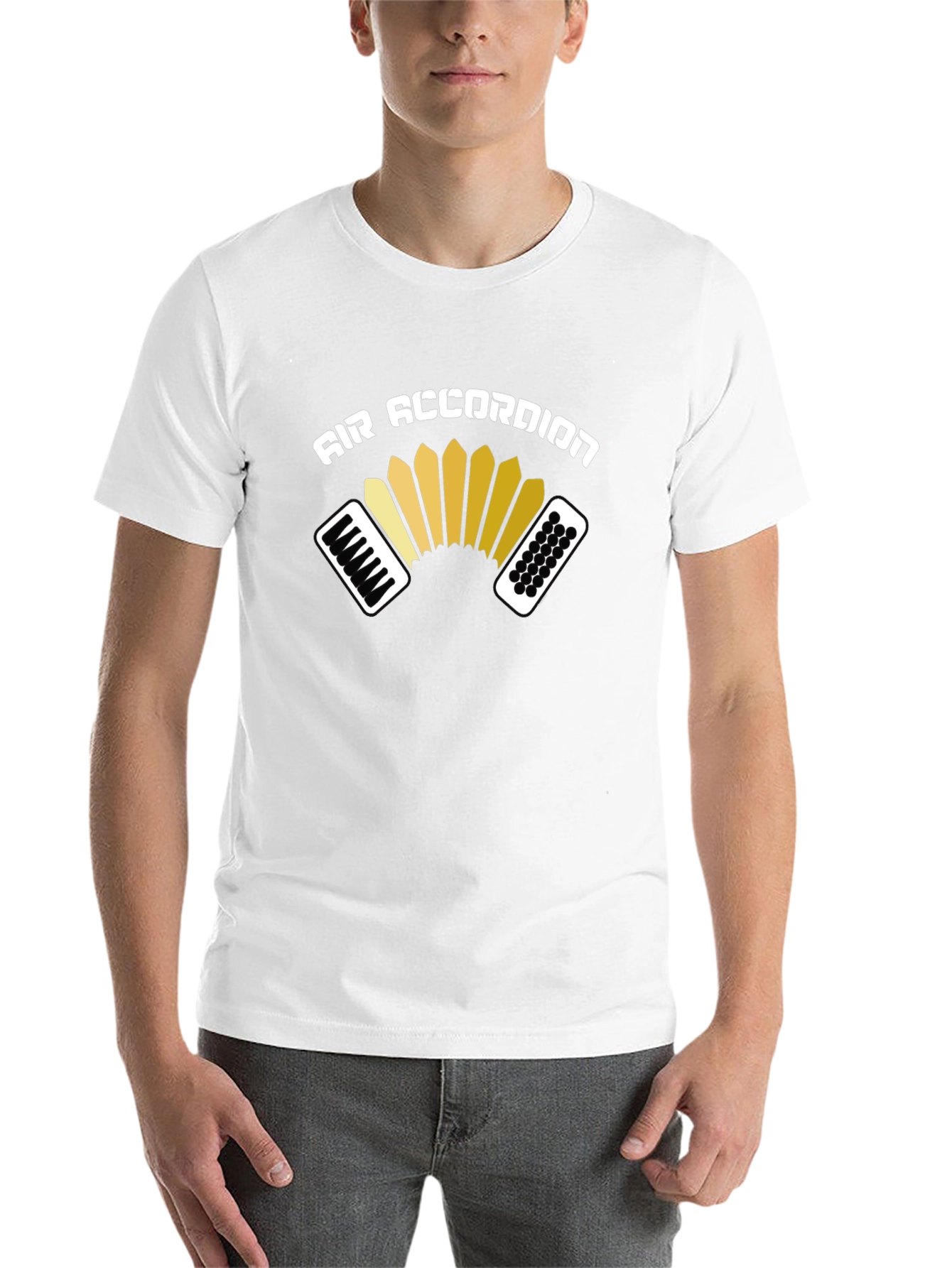 Black Air Accordion T-Shirt - Music Lover Tee view 14