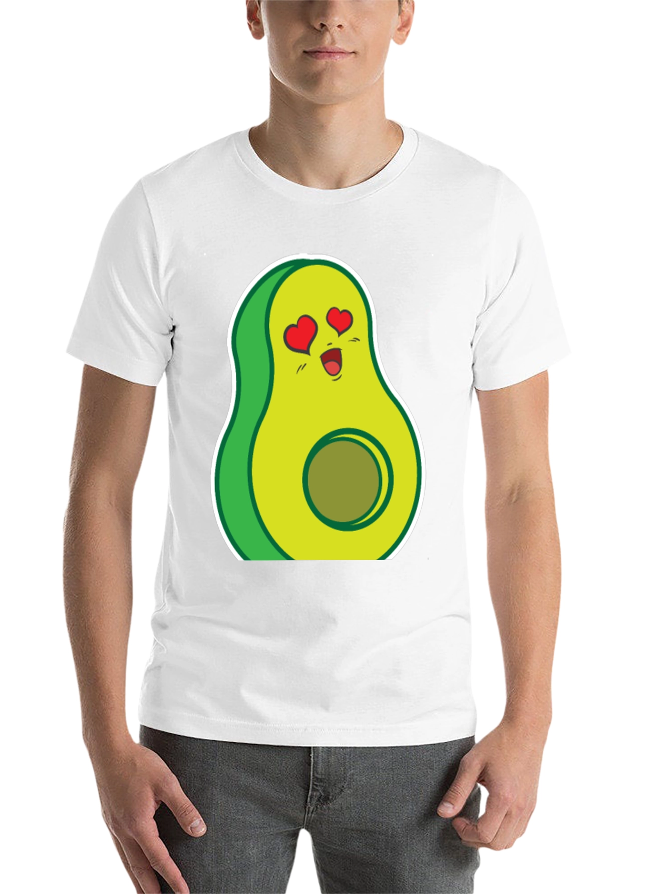Black Avocado Love T-Shirt - Funny Food Tee view 14