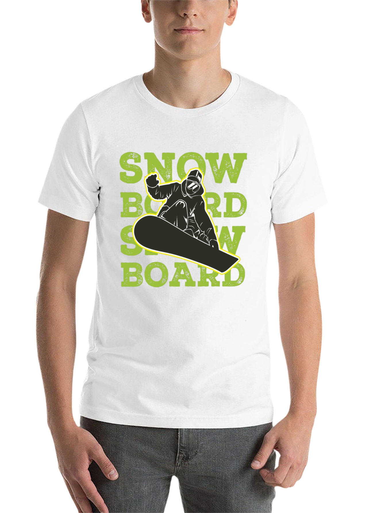 Black Snowboard T-Shirt - Ride in Style view 14