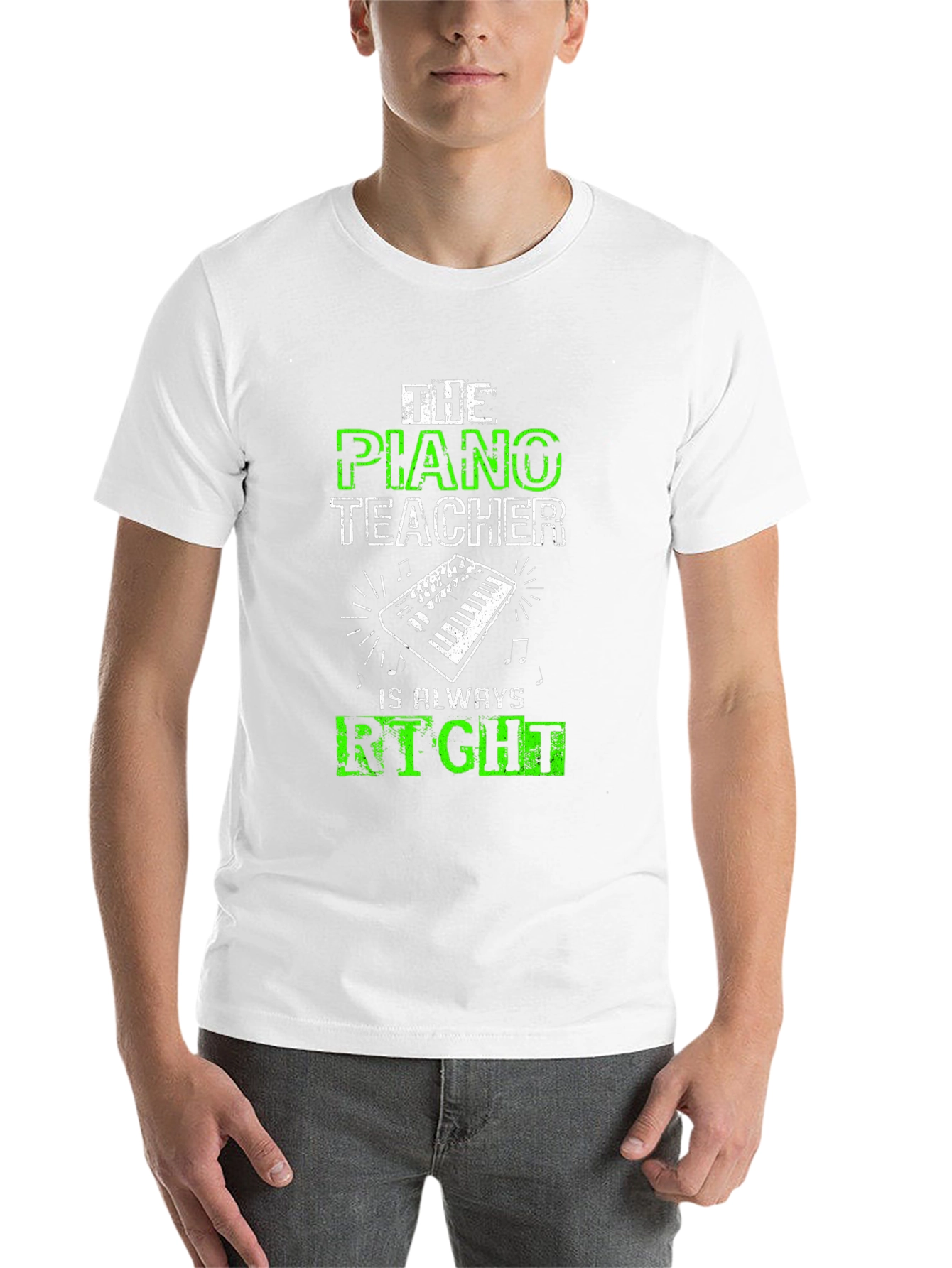 Black Piano Teacher Graphic Tee - Always Right! view 14