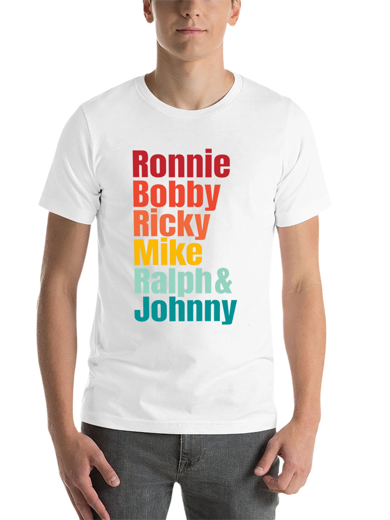 Black Ronnie Bobby Ricky Mike Ralph & Johnny Band Tee view 14