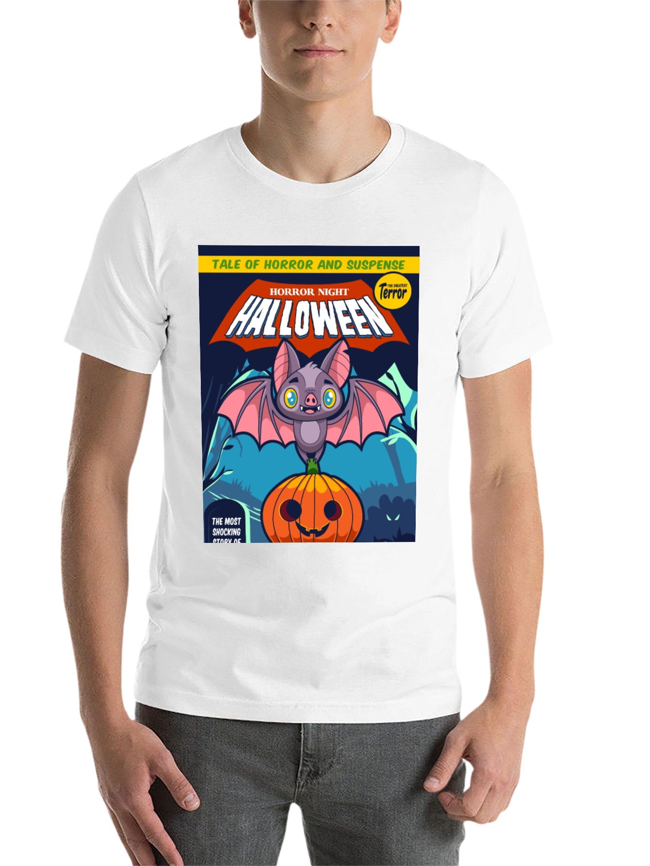 Black Halloween Horror Night T-Shirt view 14