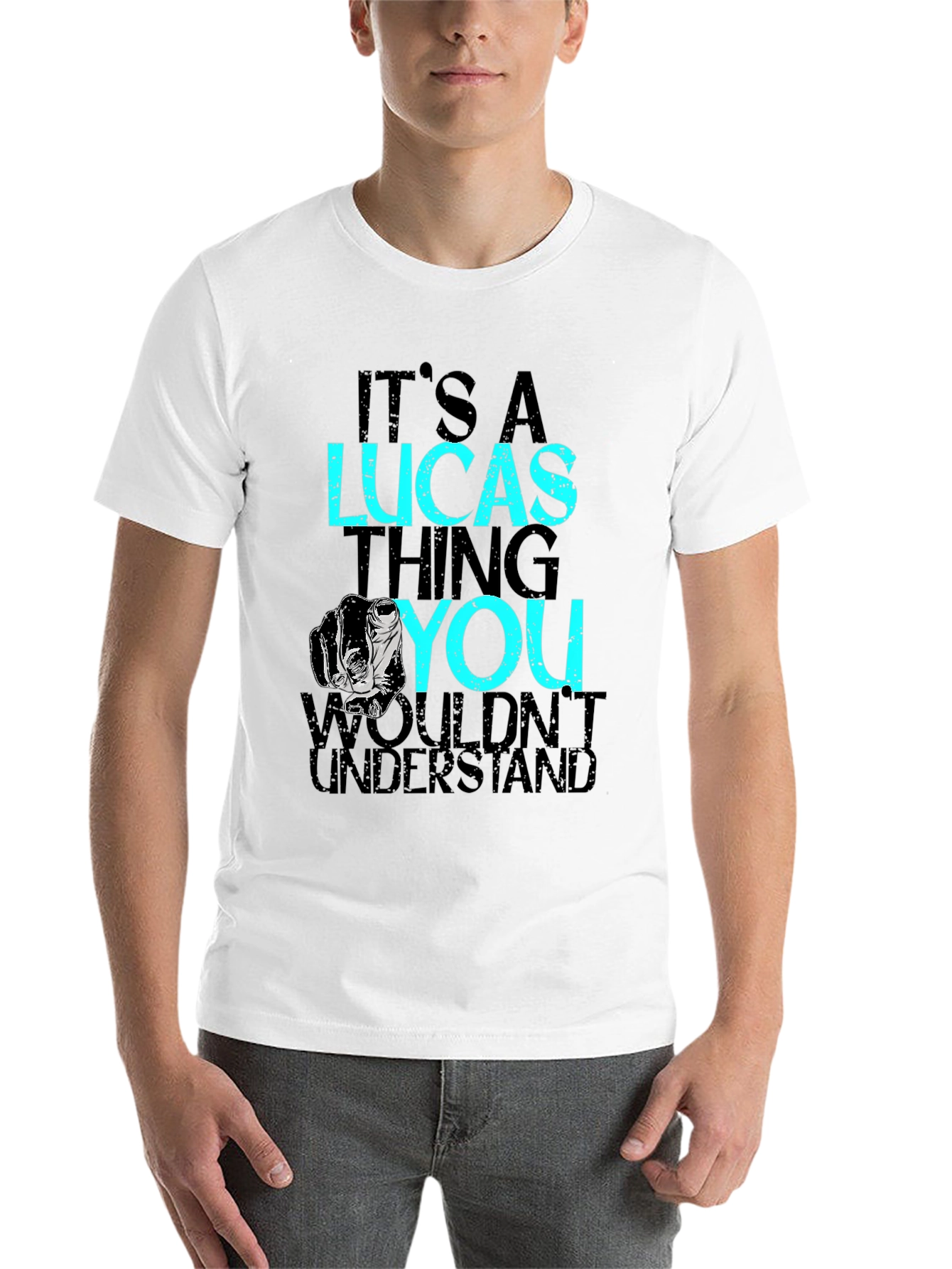 Black It's A Lucas Thing T-Shirt - Black view 14