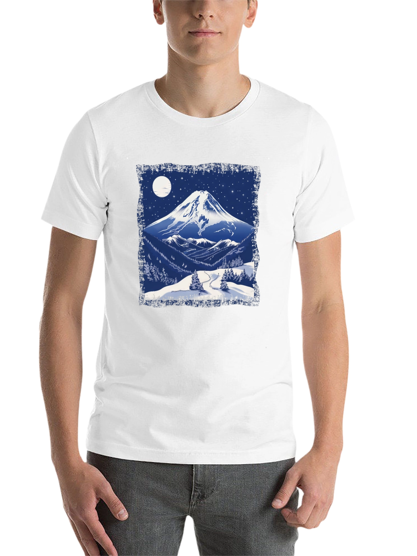 Black Mountain Peak Graphic Tee - Black Unisex view 14