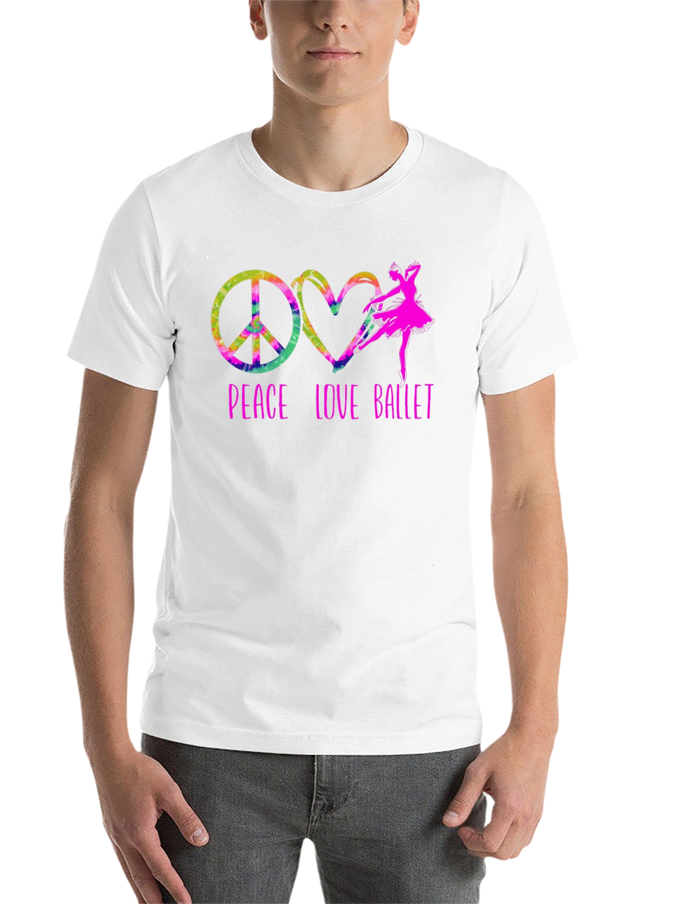 Peace Love Ballet Graphic T-Shirt - 14