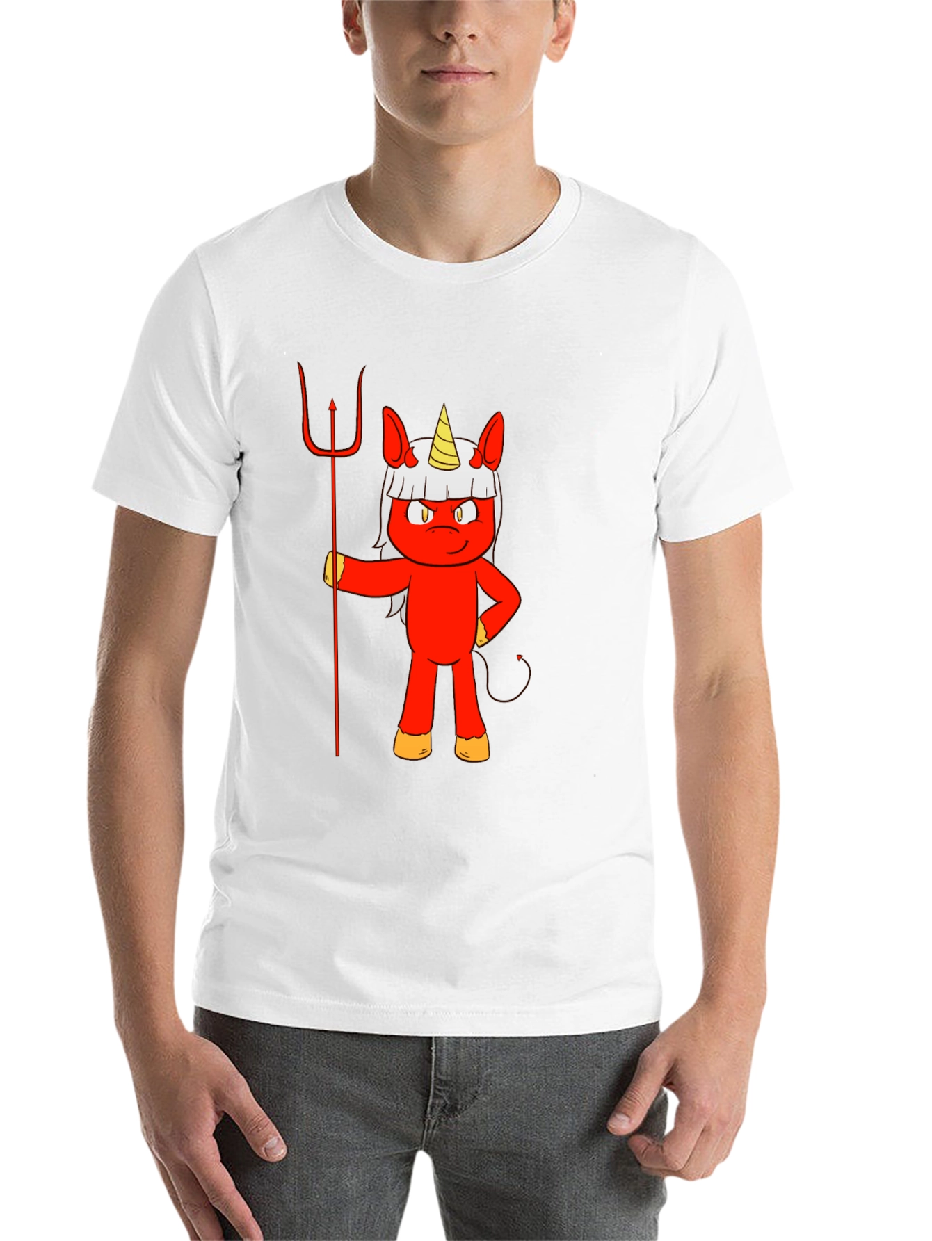 Devil Unicorn Graphic T-Shirt - 14