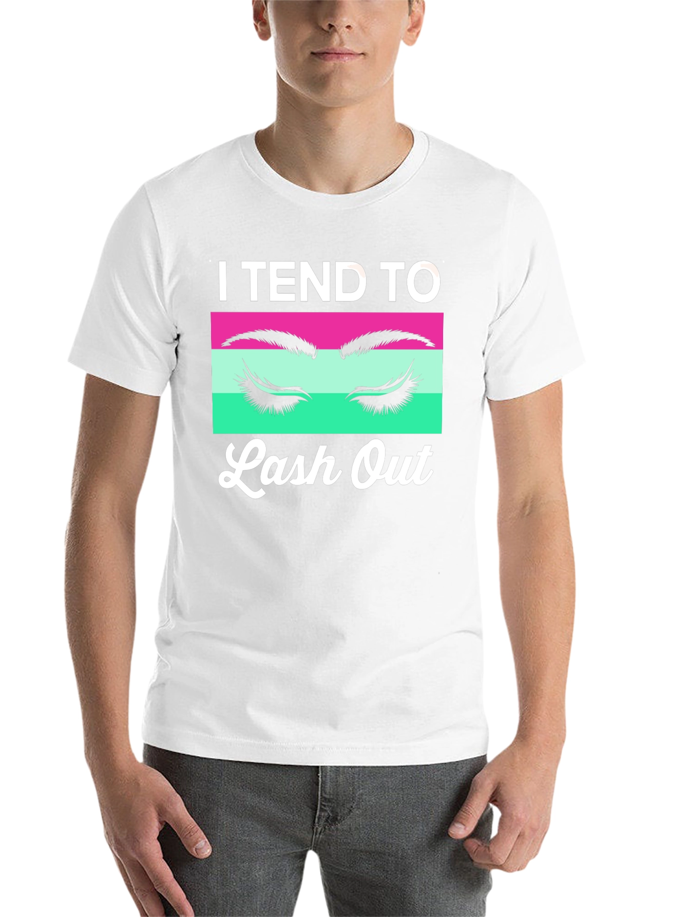 Black I Tend To Lash Out Graphic Tee view 14