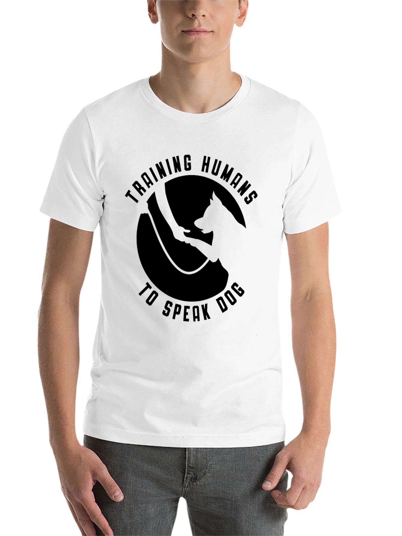 Black Training Humans to Speak Dog T-Shirt view 14