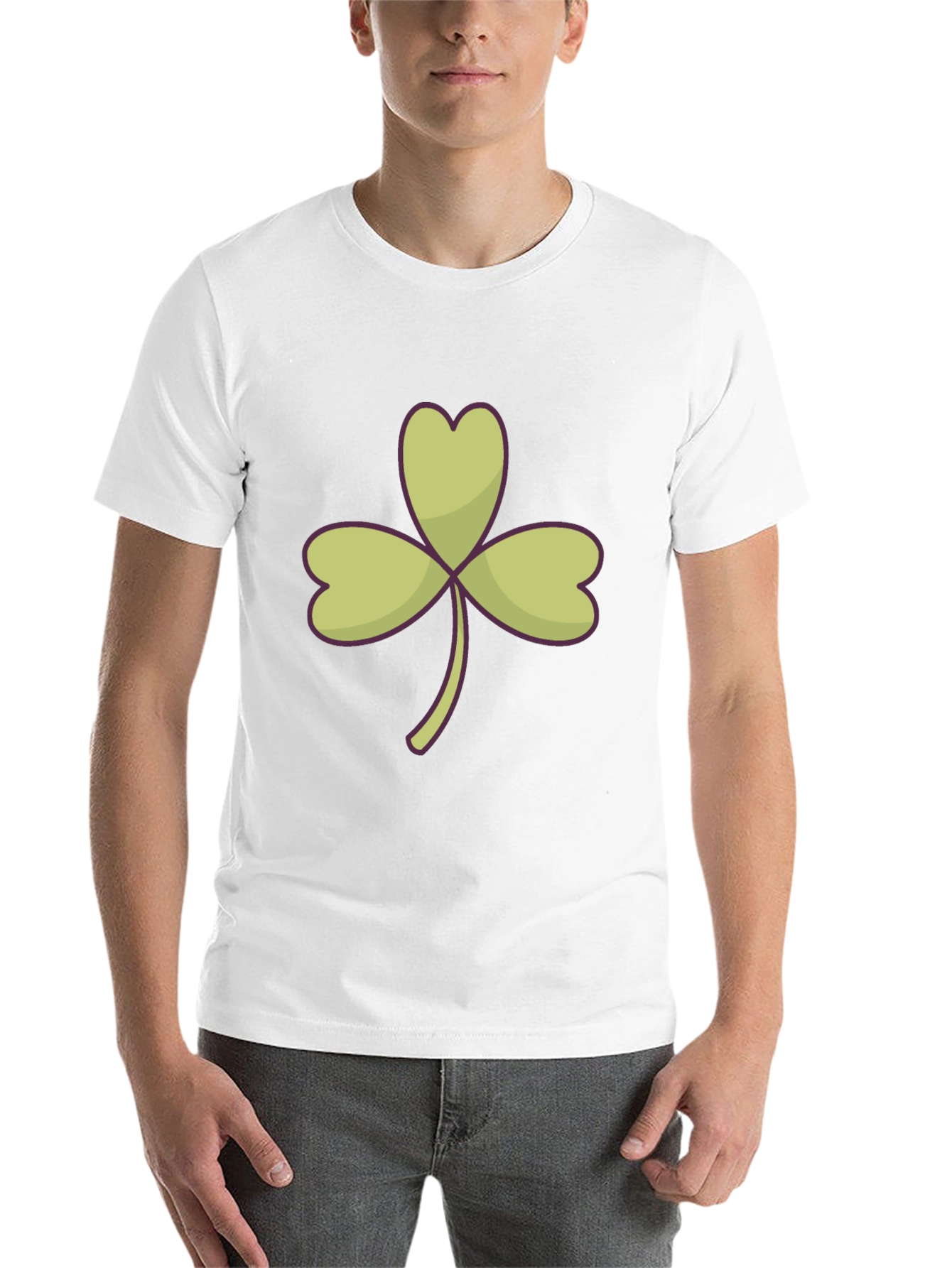 Black Shamrock Graphic Tee - Lucky St. Patrick's Day Shirt view 14