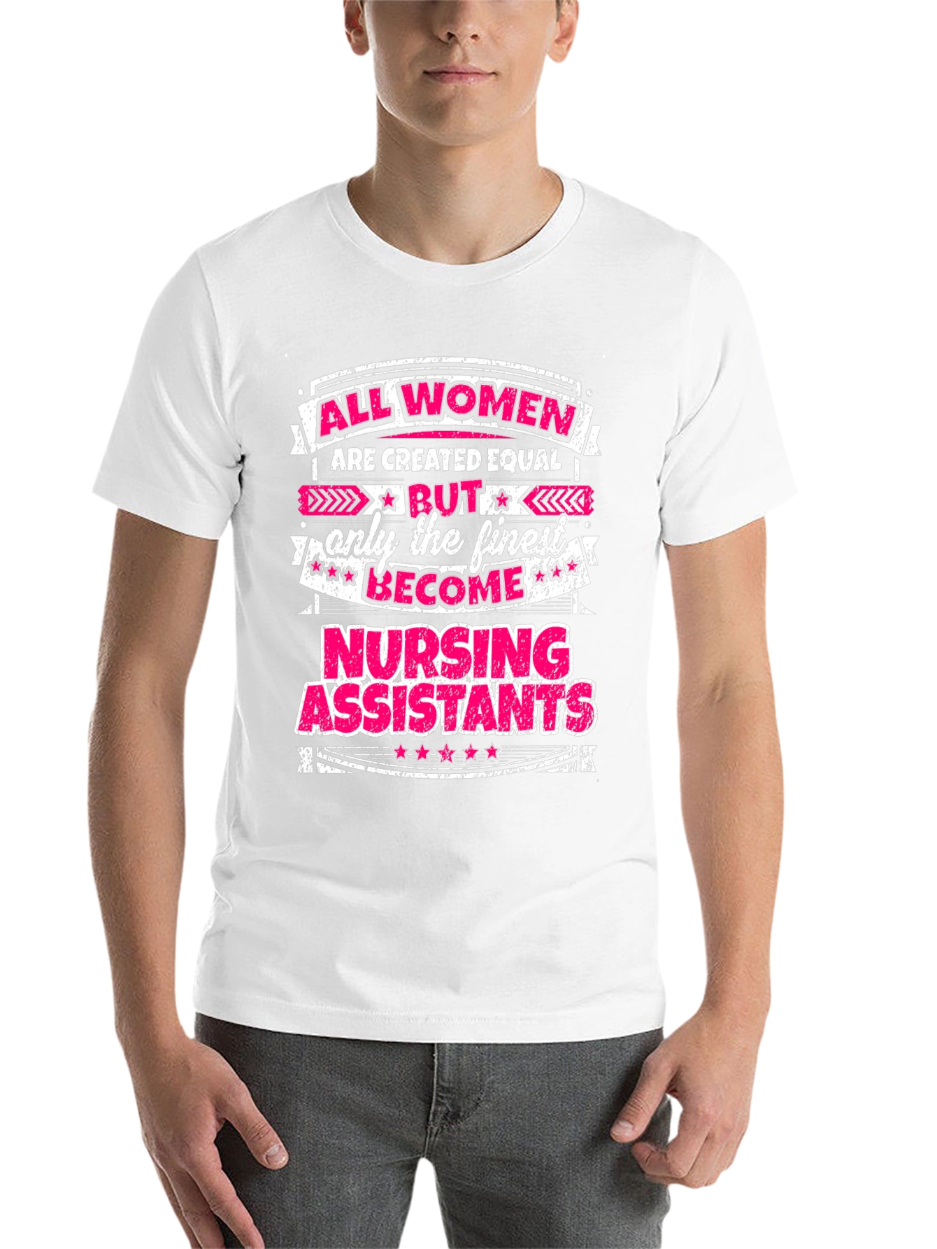Black Nursing Assistant T-Shirt - All Women Are Created Equal Tee view 14