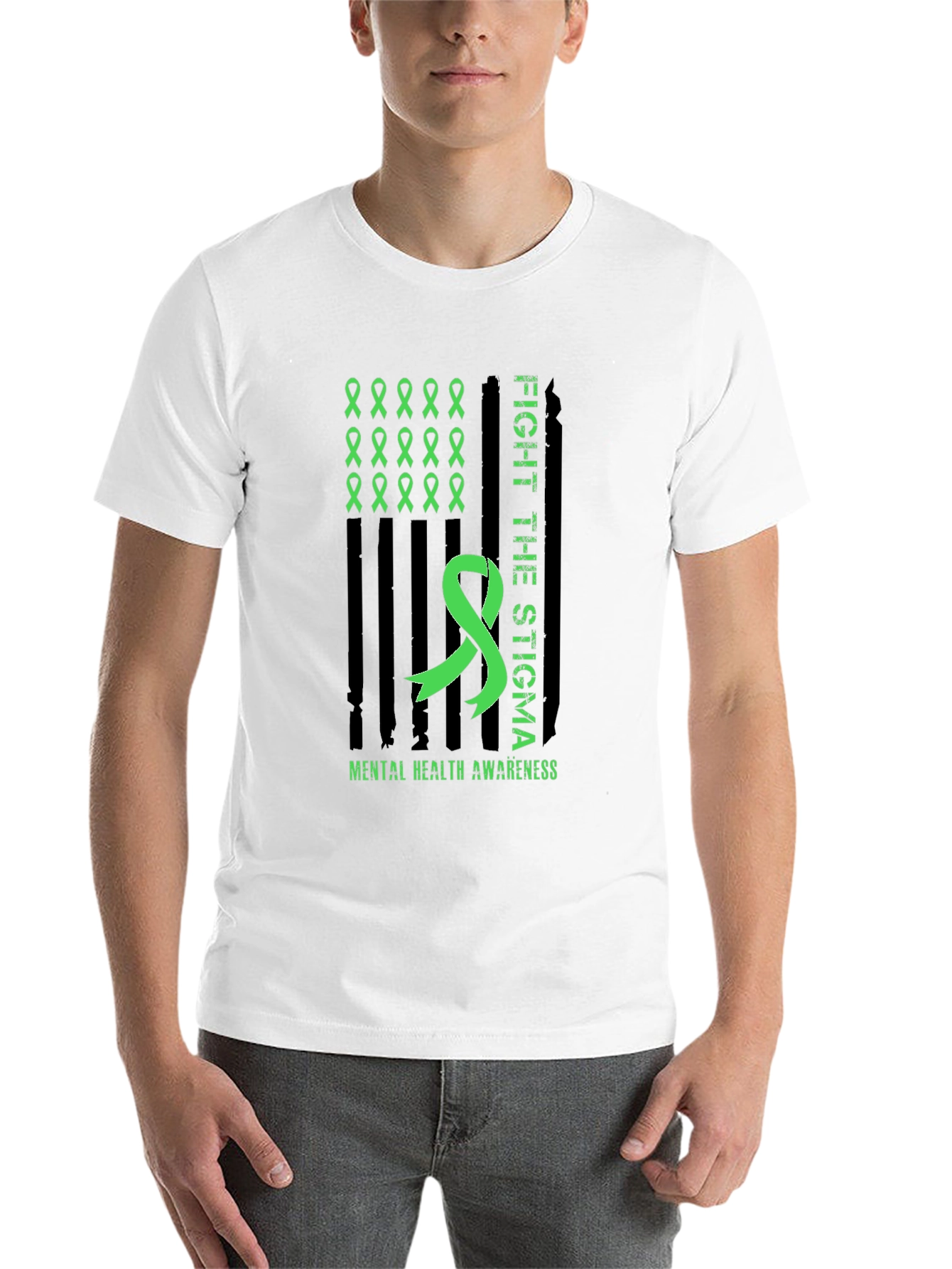 Mental Health Awareness Ribbon T-Shirt - 14