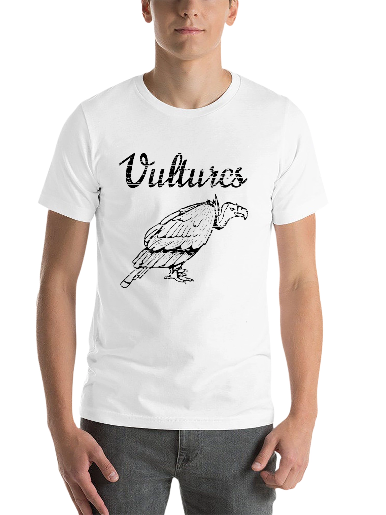 Black Vultures Graphic Print Black T-Shirt view 14