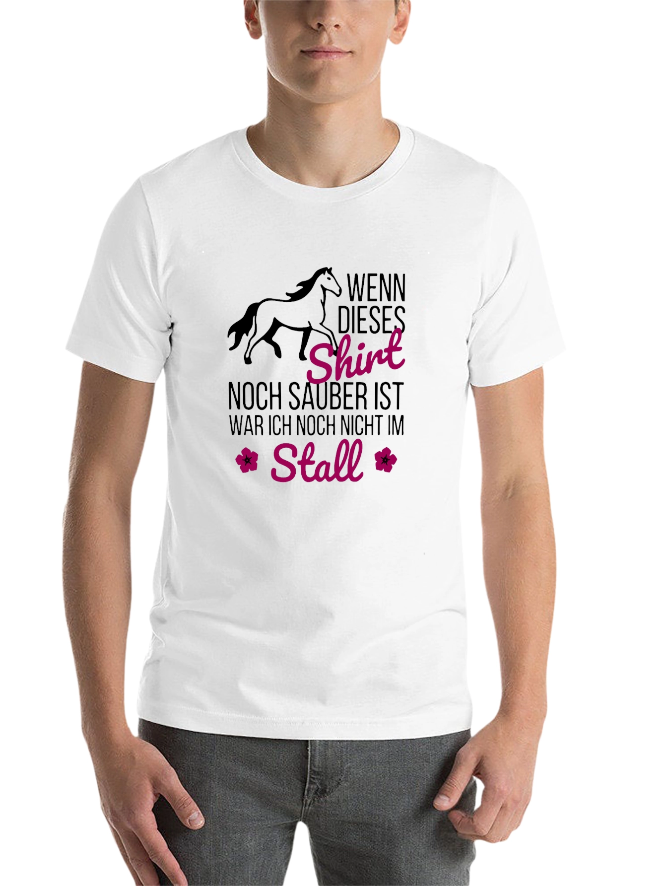 Black Horse Stall T-Shirt - Equestrian Lover's Tee view 14
