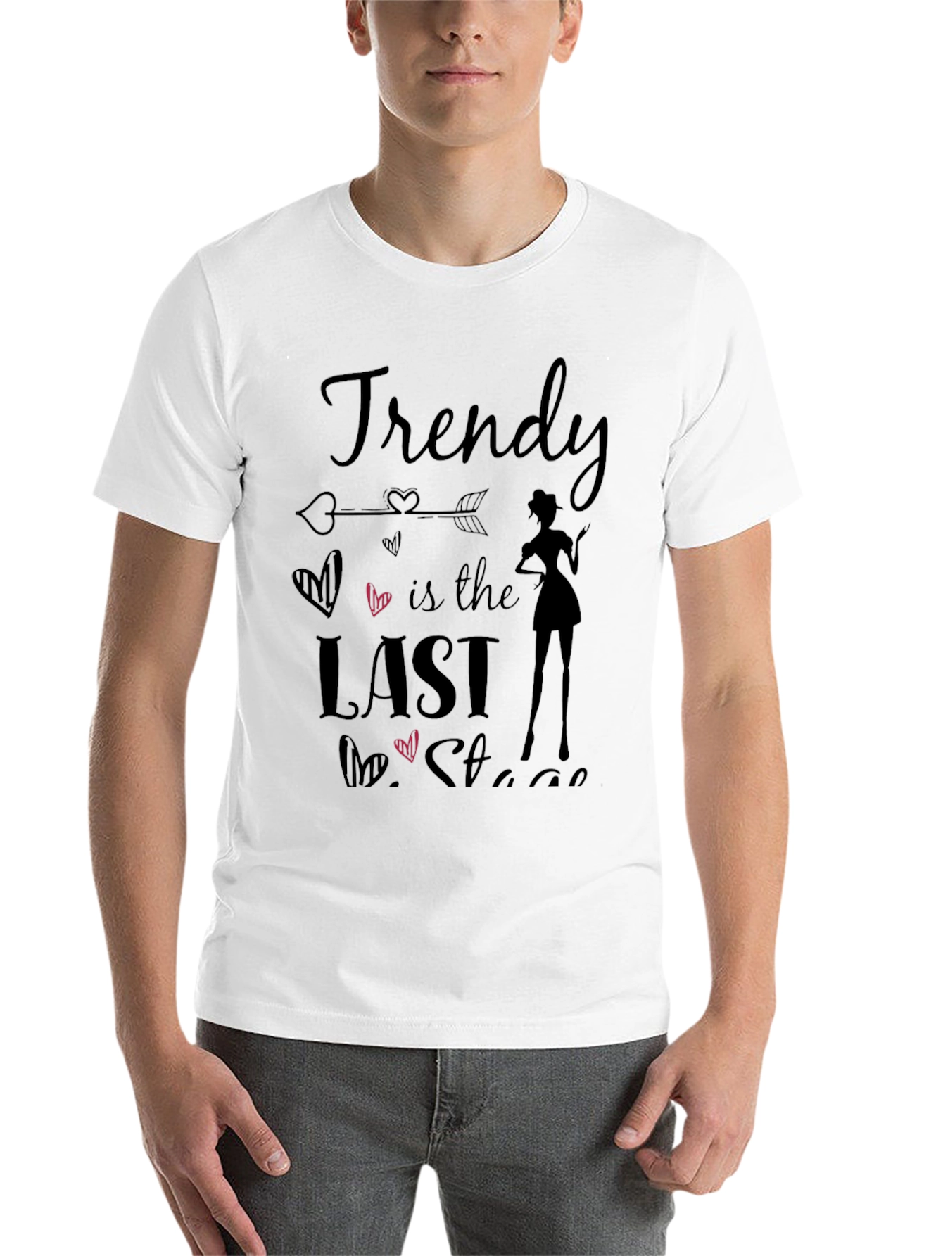 Black Trendy is the Last Stage T-Shirt view 14