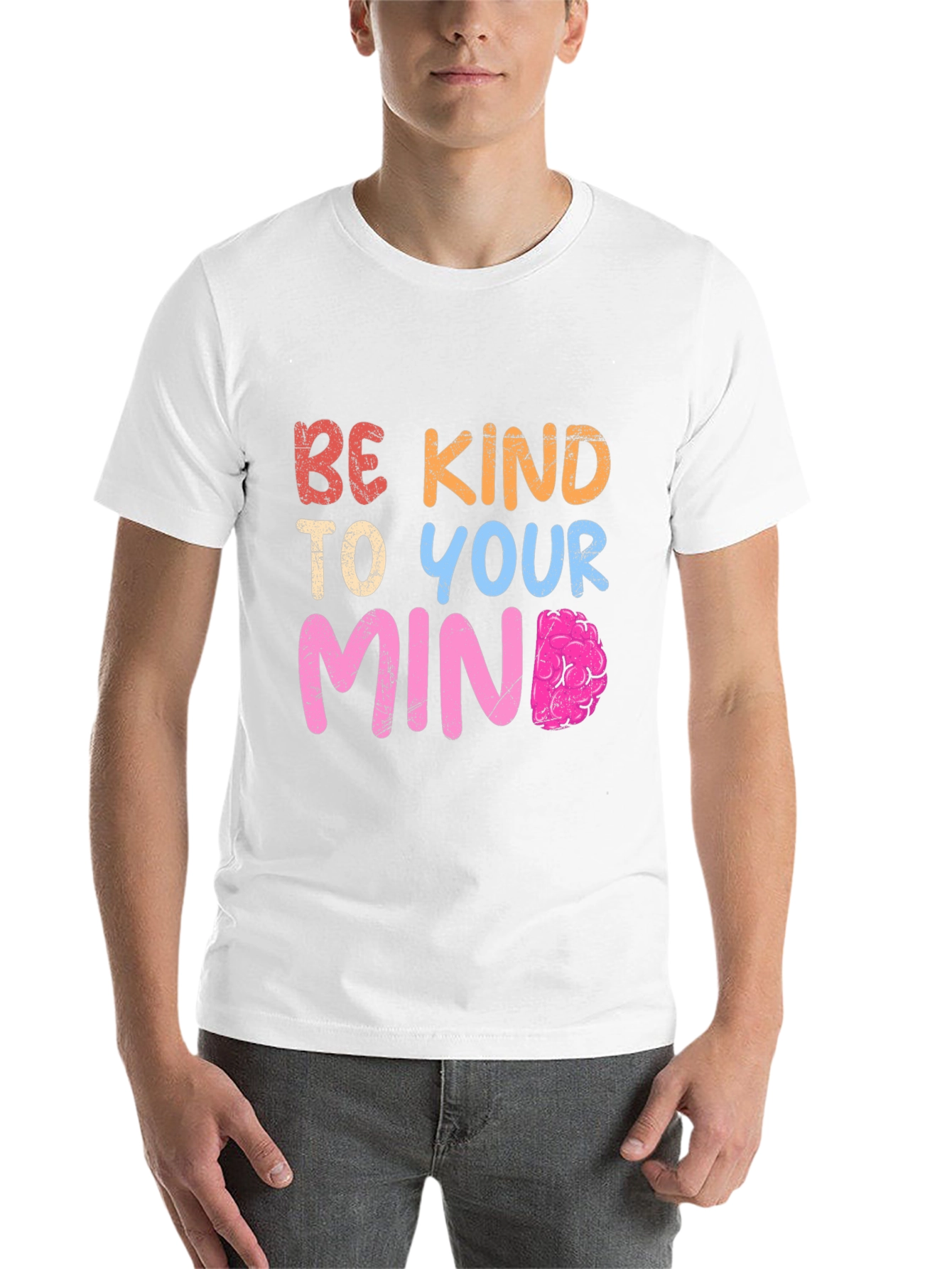 Black Be Kind To Your Mind T-Shirt view 14
