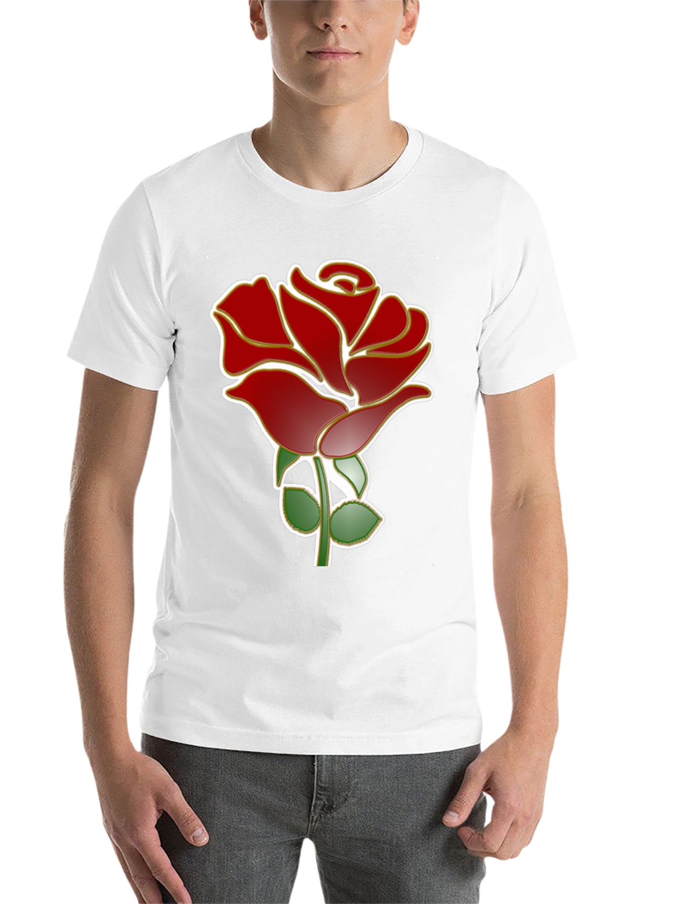 Black Rose Graphic T-Shirt - Stylish Black Tee view 14