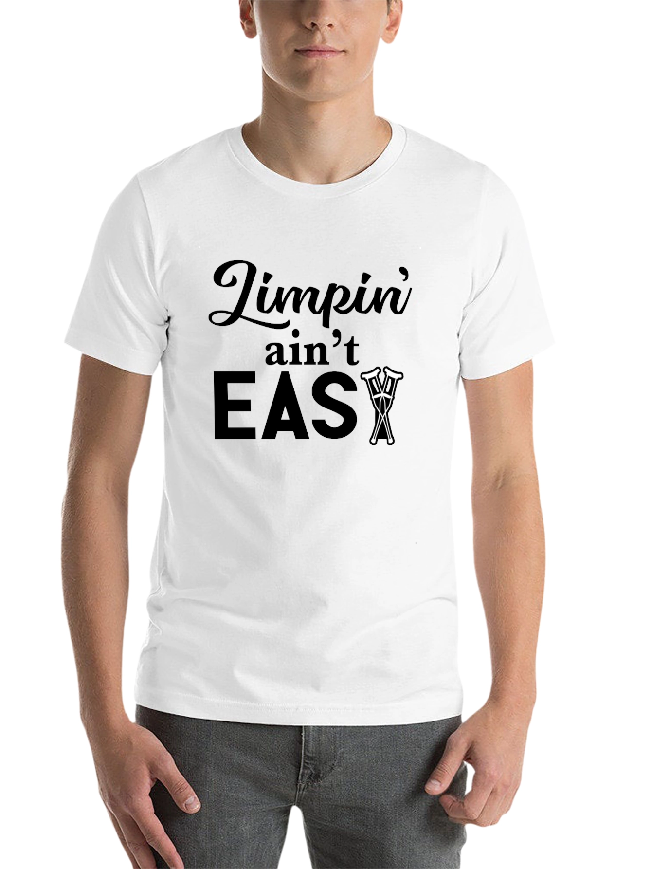 Black Limpin' Ain't Easy T-Shirt view 14