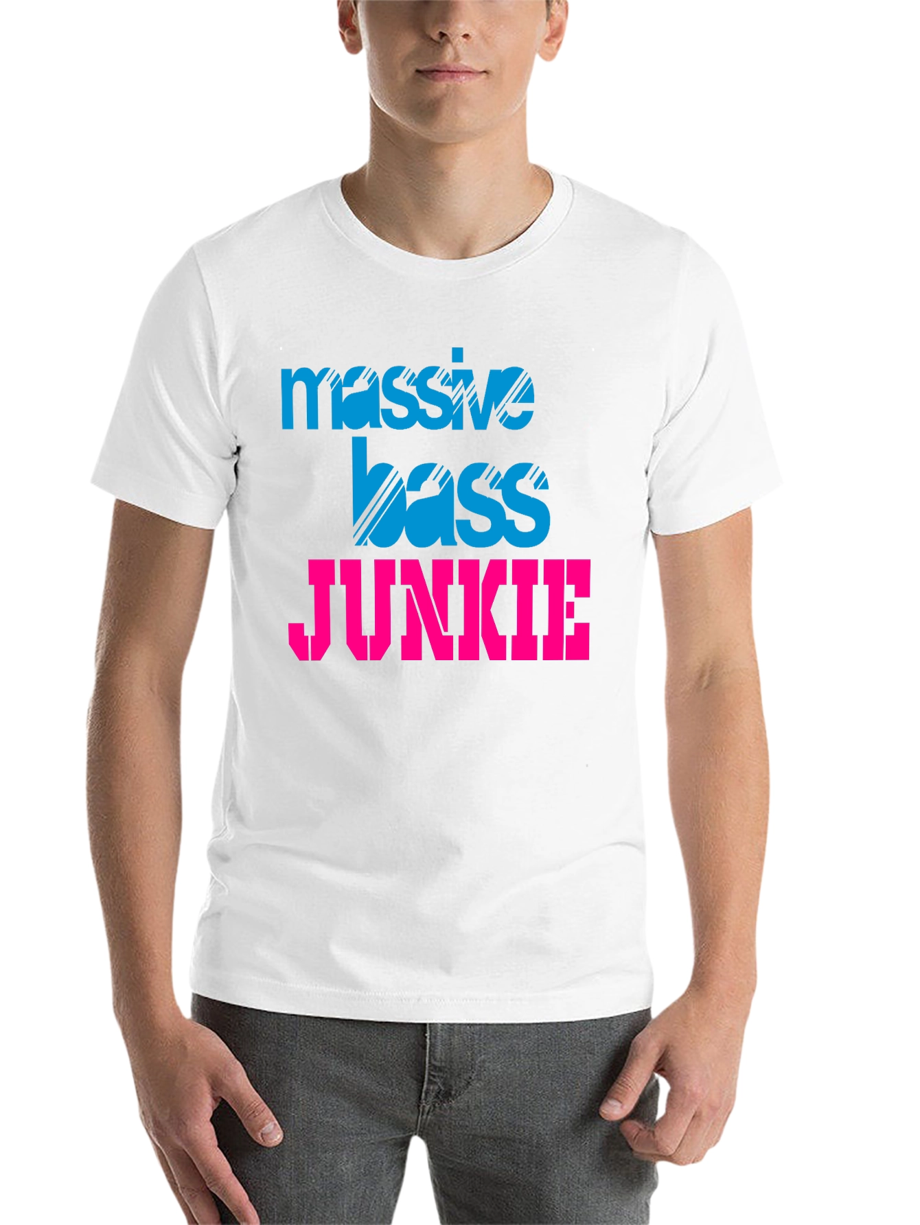 Black Massive Bass Junkie Black Graphic Tee view 14