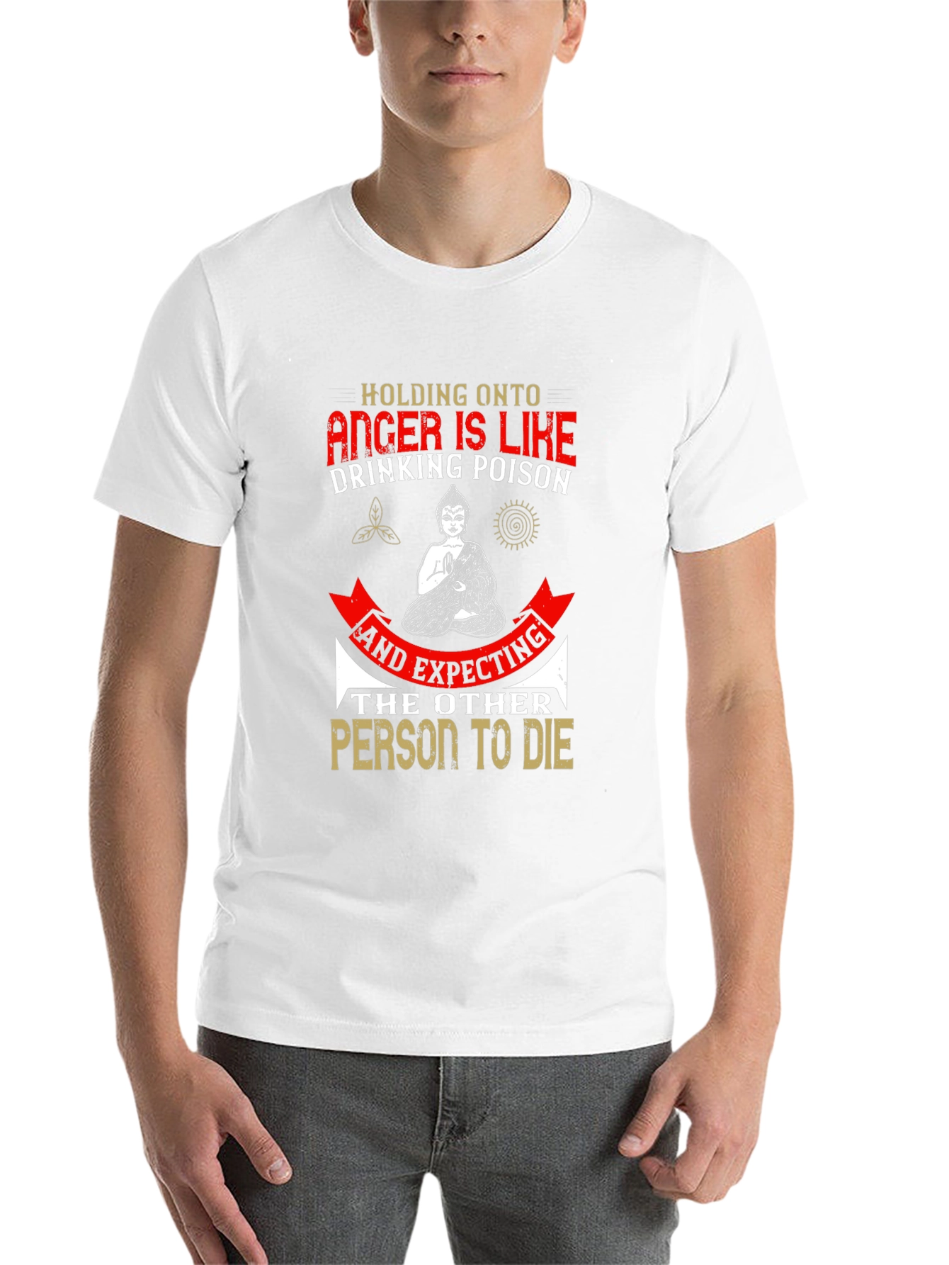 Black Anger is Like Drinking Poison Graphic Tee view 14