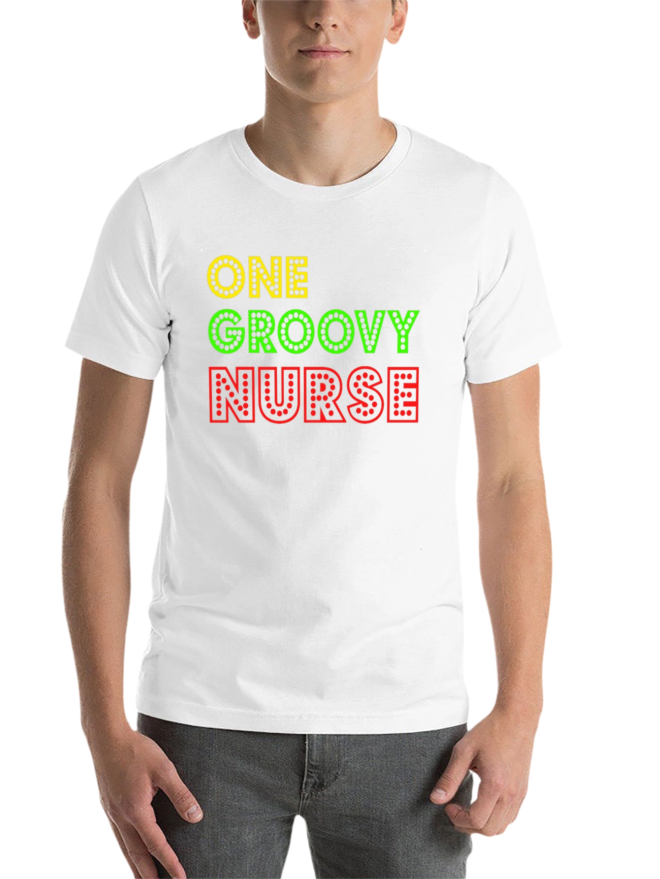 Black One Groovy Nurse Graphic T-Shirt view 14