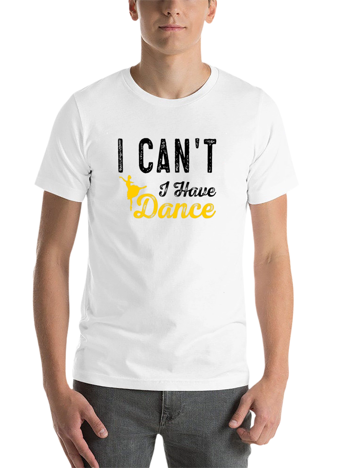 Black I Can't I Have Dance Graphic T-Shirt view 14