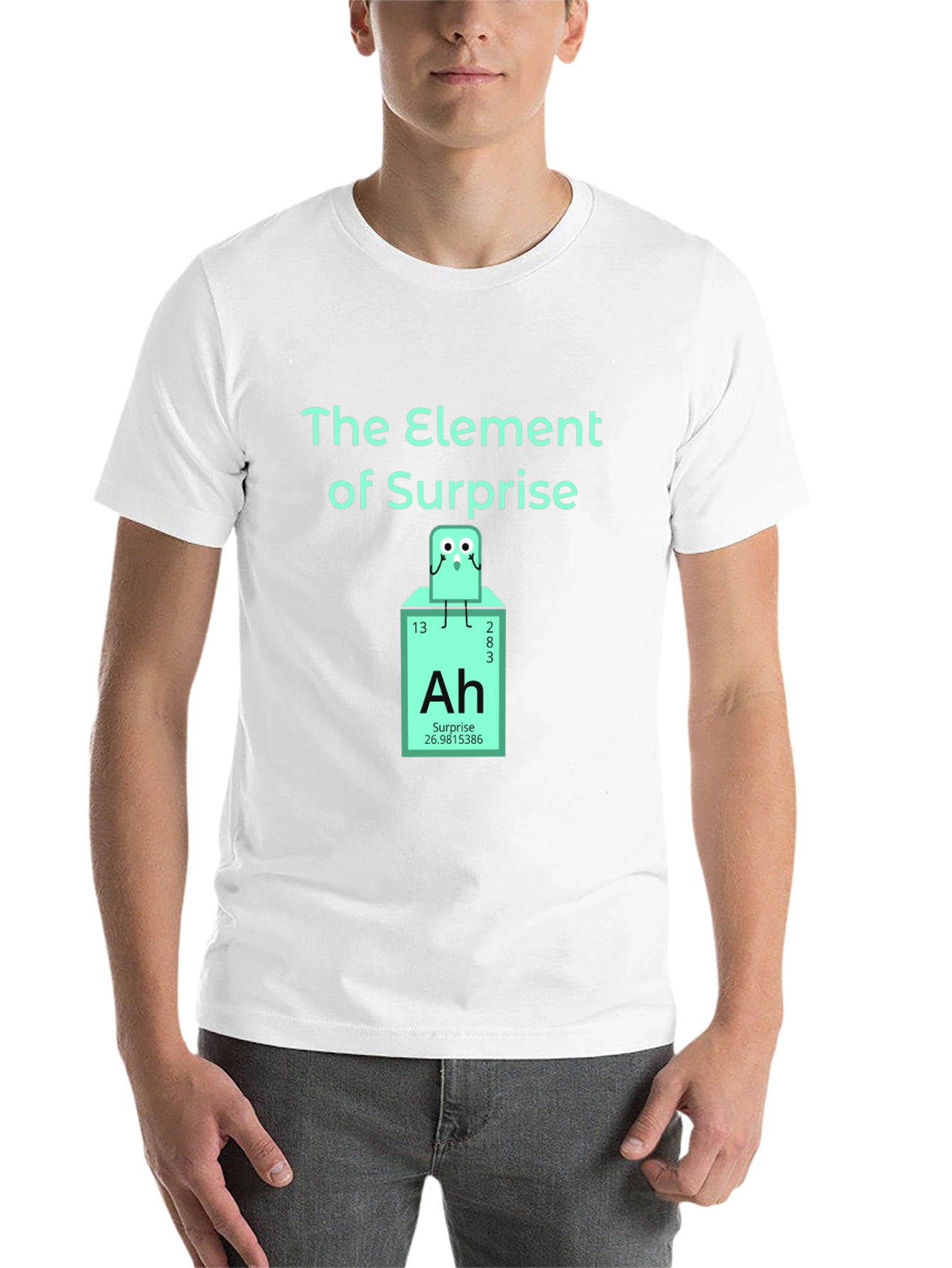 Black Element of Surprise T-Shirt - Chemistry Humor Tee view 14