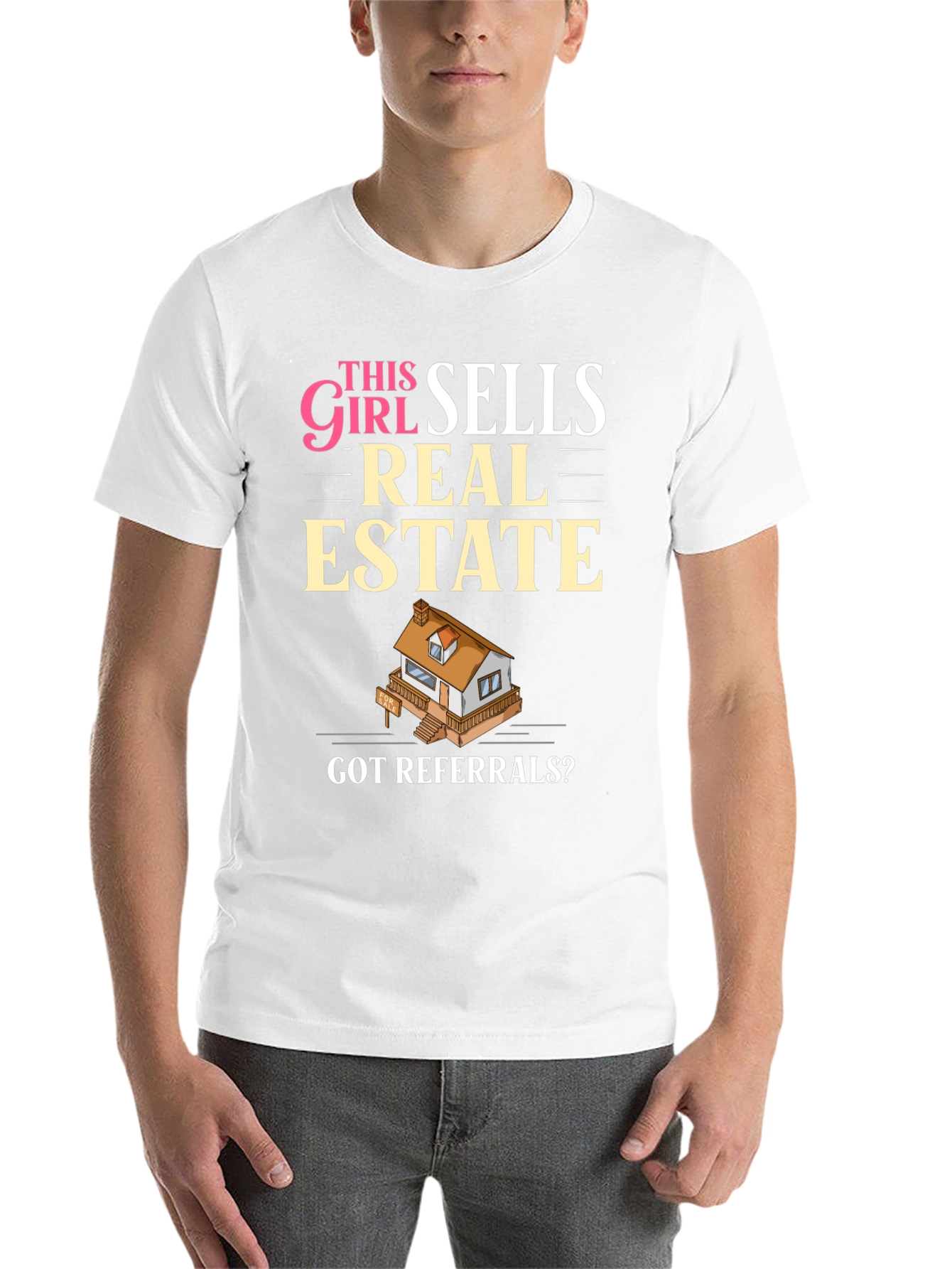 Black This Girl Sells Real Estate T-Shirt - Got Referrals? view 14