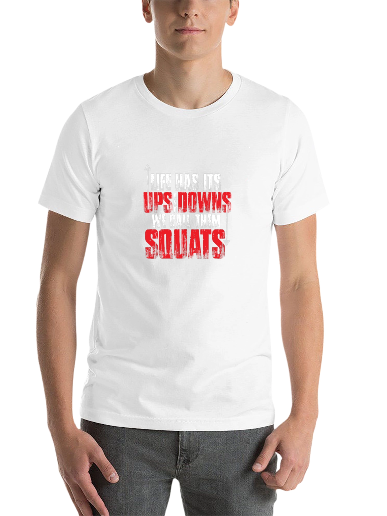 Black Life Has Its Ups and Downs Squats T-Shirt view 14