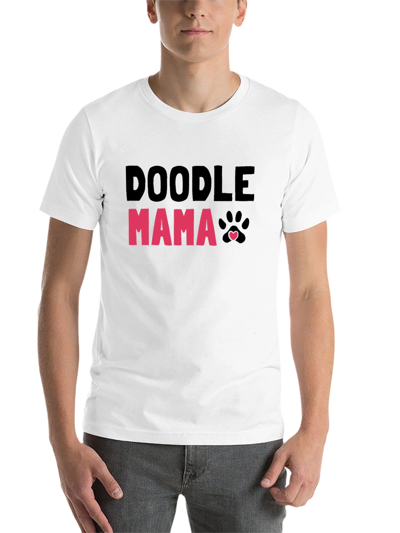 Black Doodle Mama T-Shirt - Cute Dog Lover Tee view 14