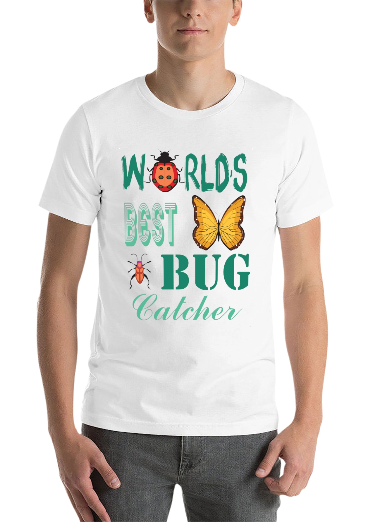 Black World's Best Bug Catcher Graphic Tee view 14