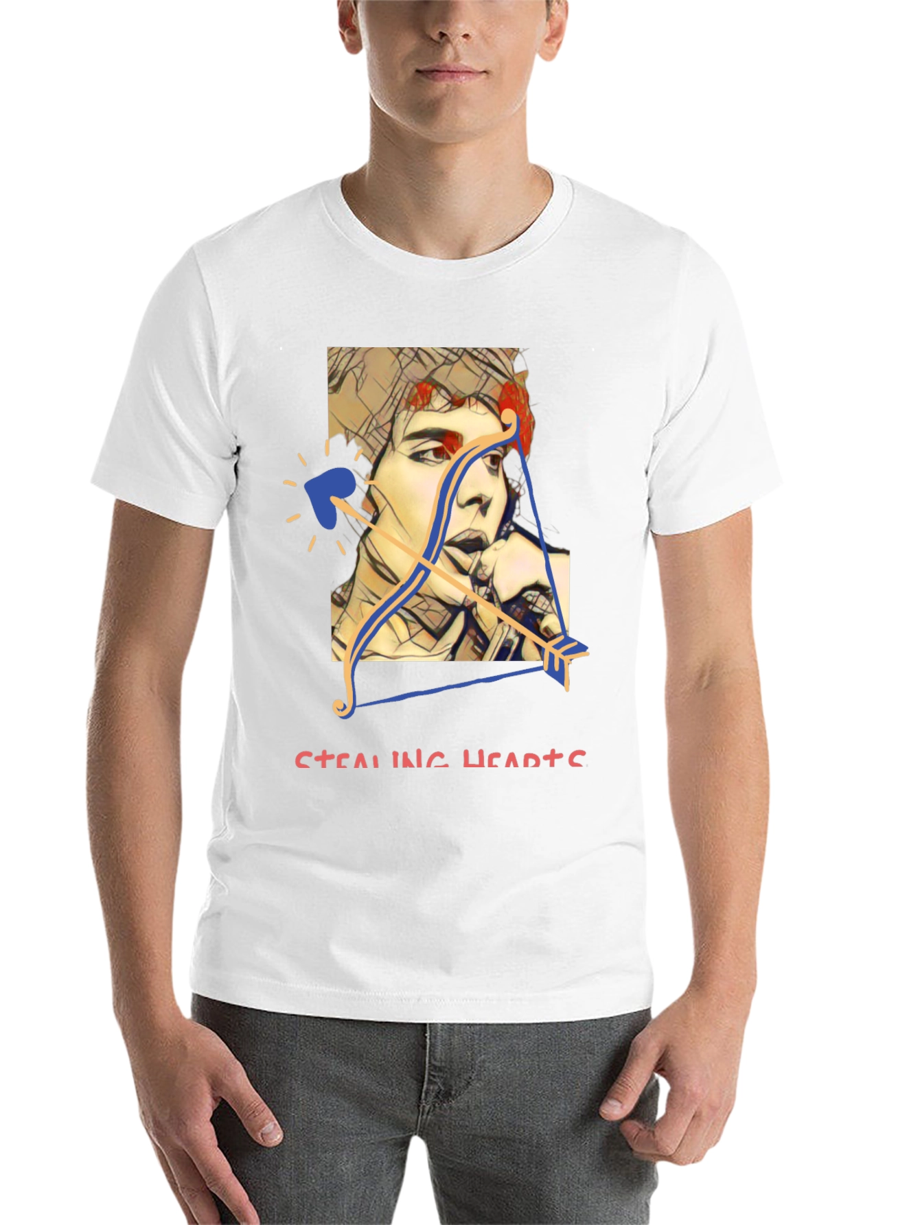 Black Stealing Hearts Graphic Tee view 14