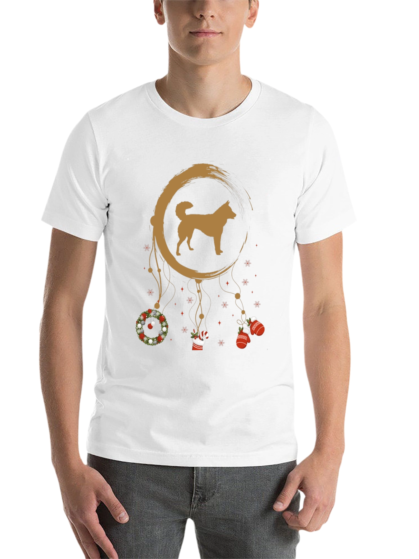 Black Dog Dream Catcher T-Shirt view 14