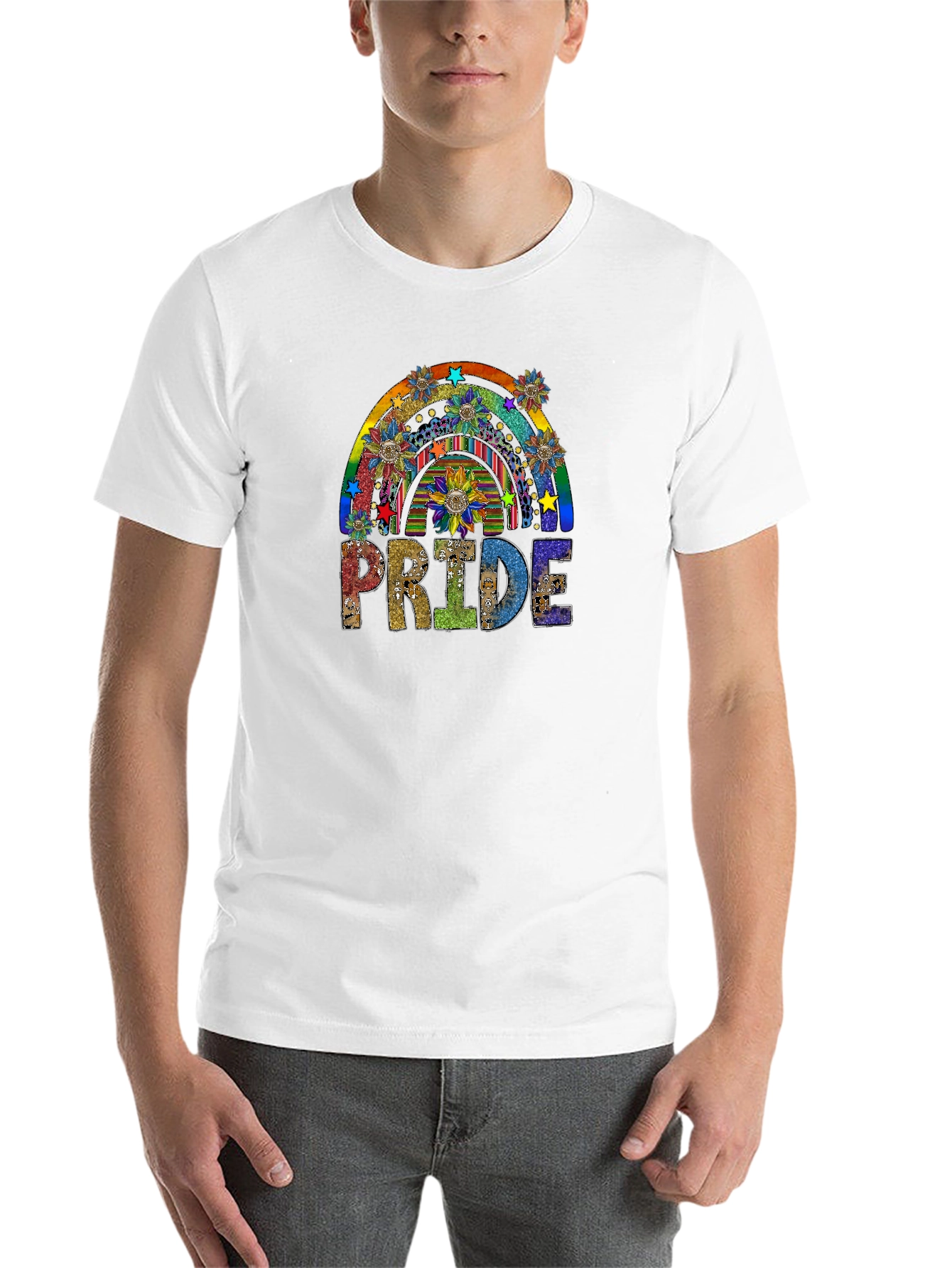 Black Pride Rainbow Graphic Tee view 14