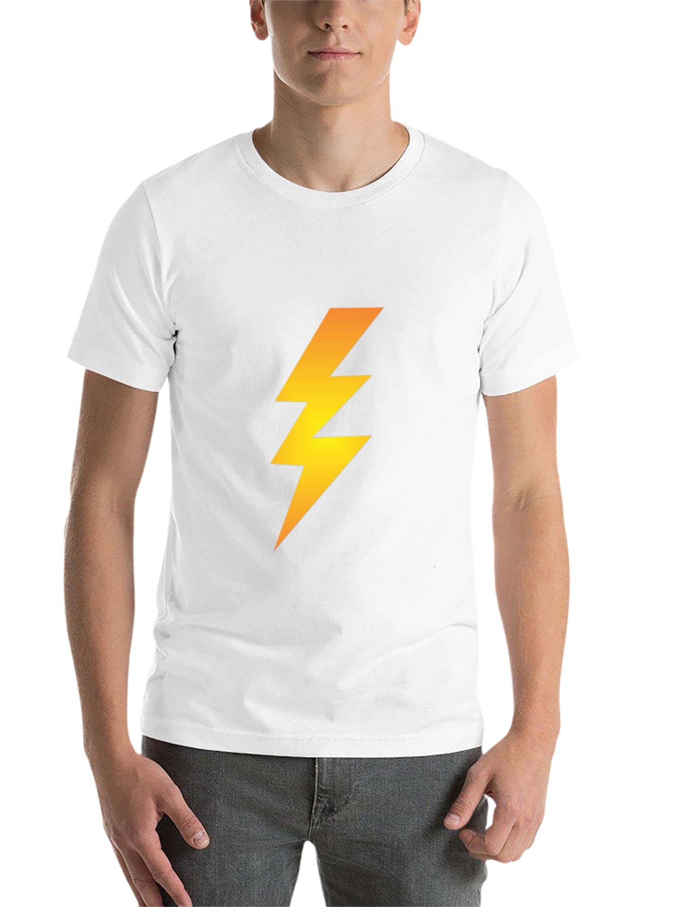 Black Lightning Bolt Graphic Tee - Black view 14