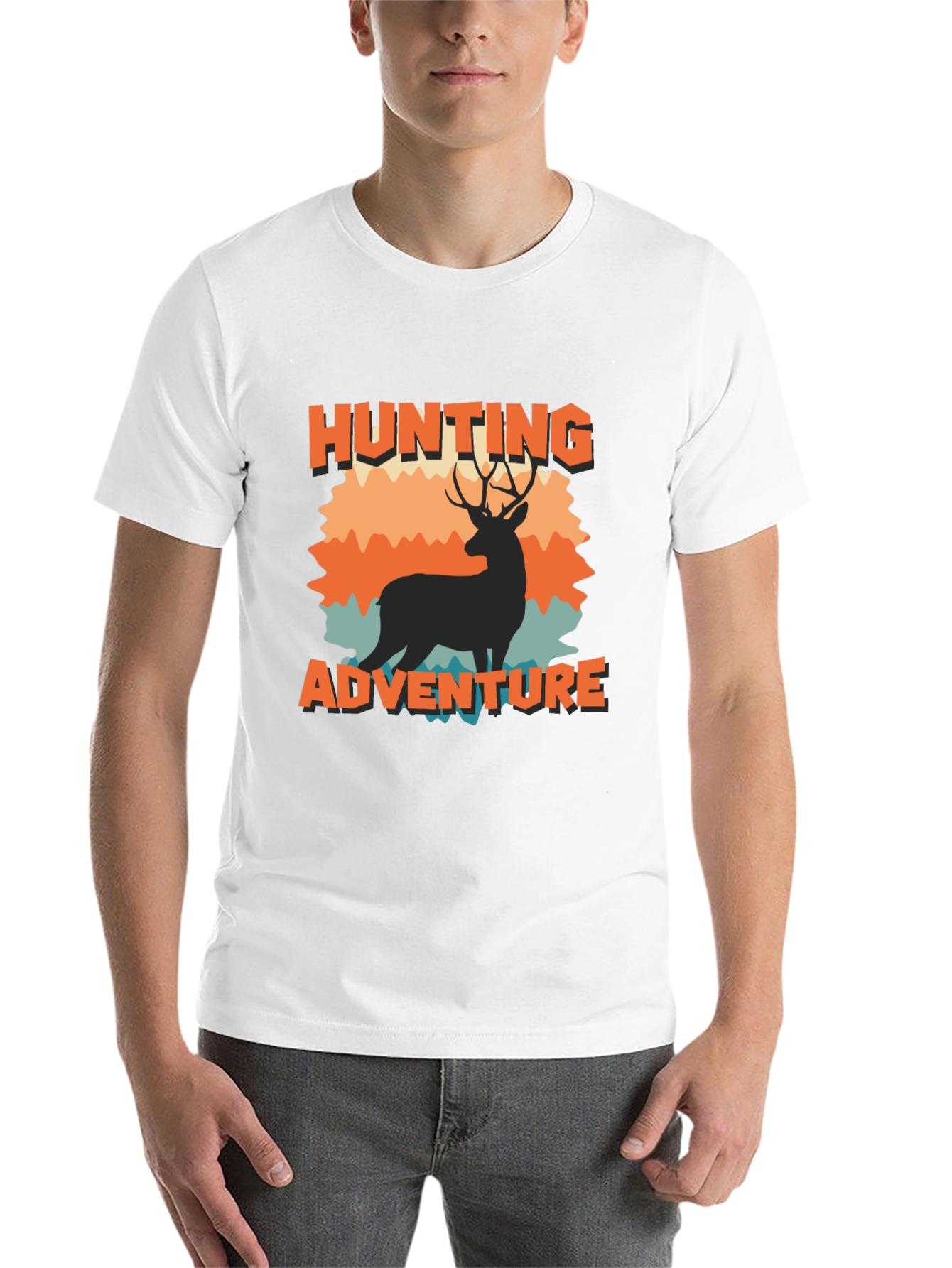 Black Hunting Adventure Graphic Tee - Black view 14