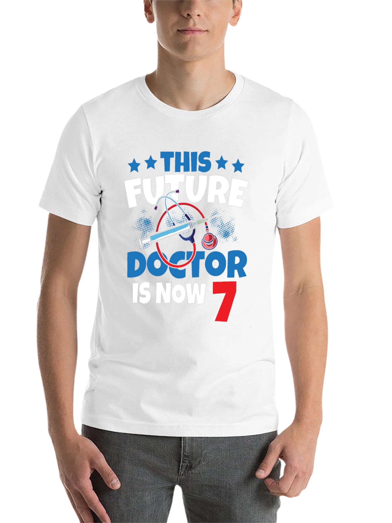 Black Future Doctor 7th Birthday T-Shirt view 14