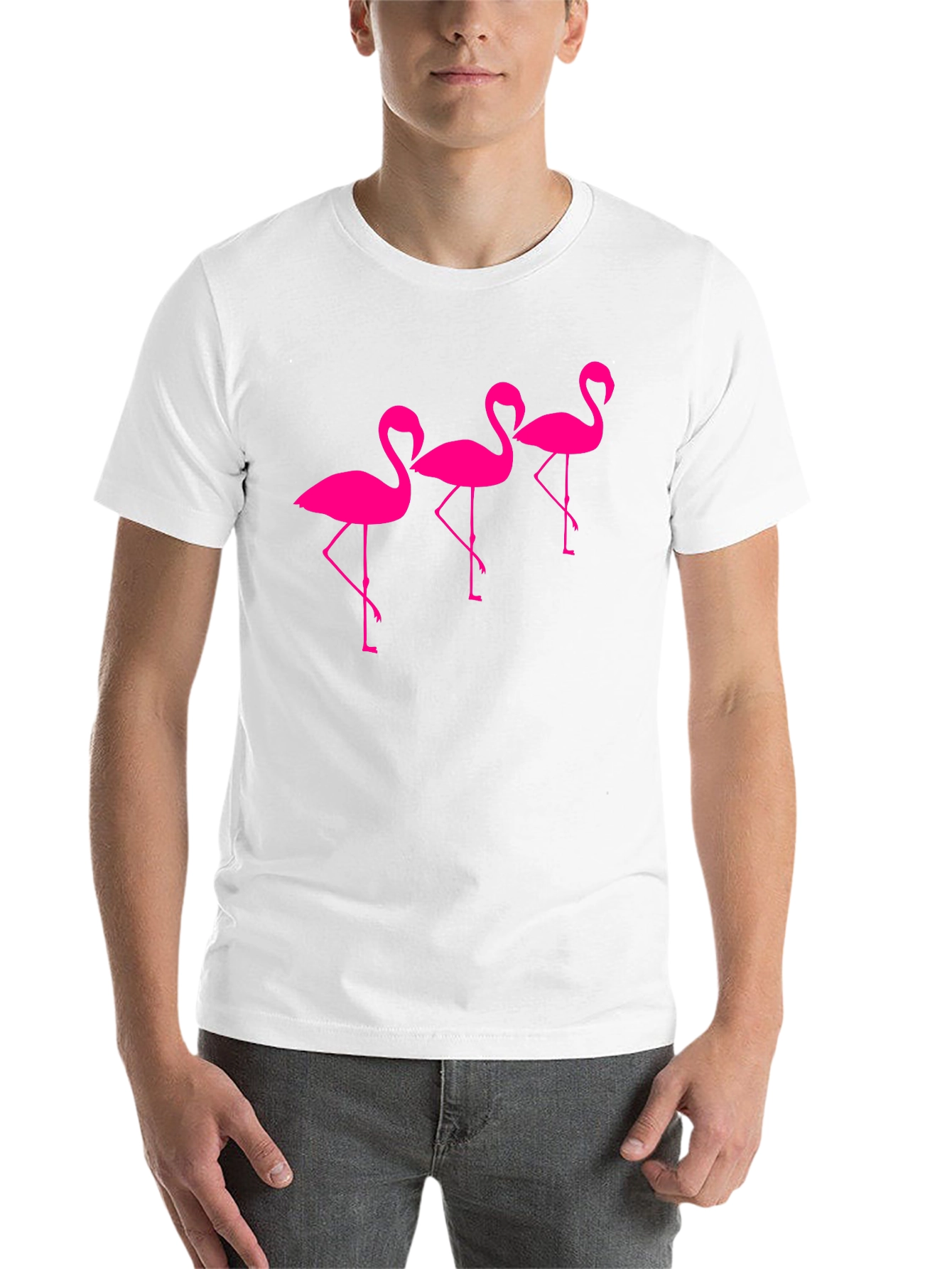 Black Fun Flamingo T-Shirt view 14