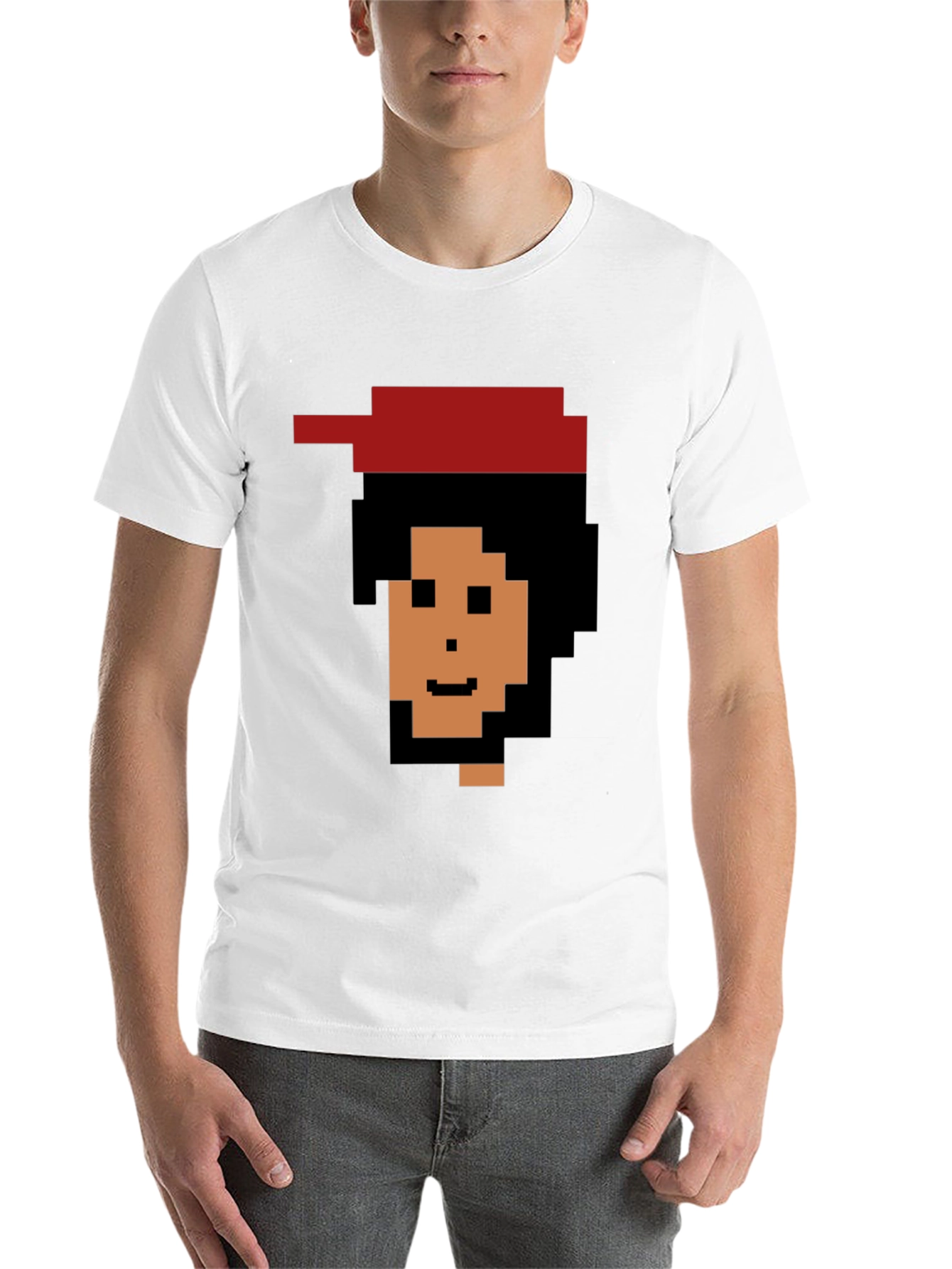 Black Pixel Art Character Graphic Black T-Shirt view 14