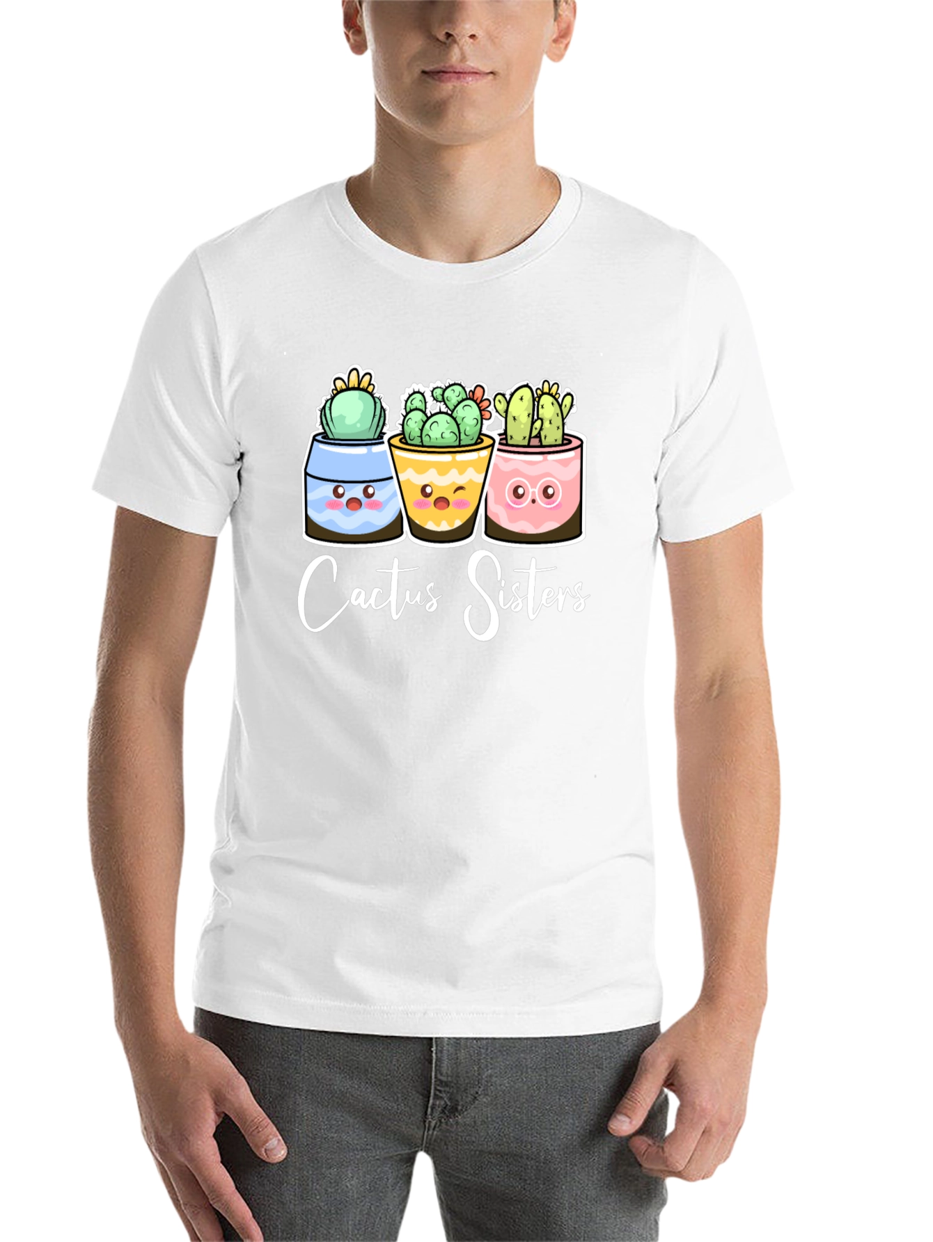 Black Cactus Sisters T-Shirt view 14