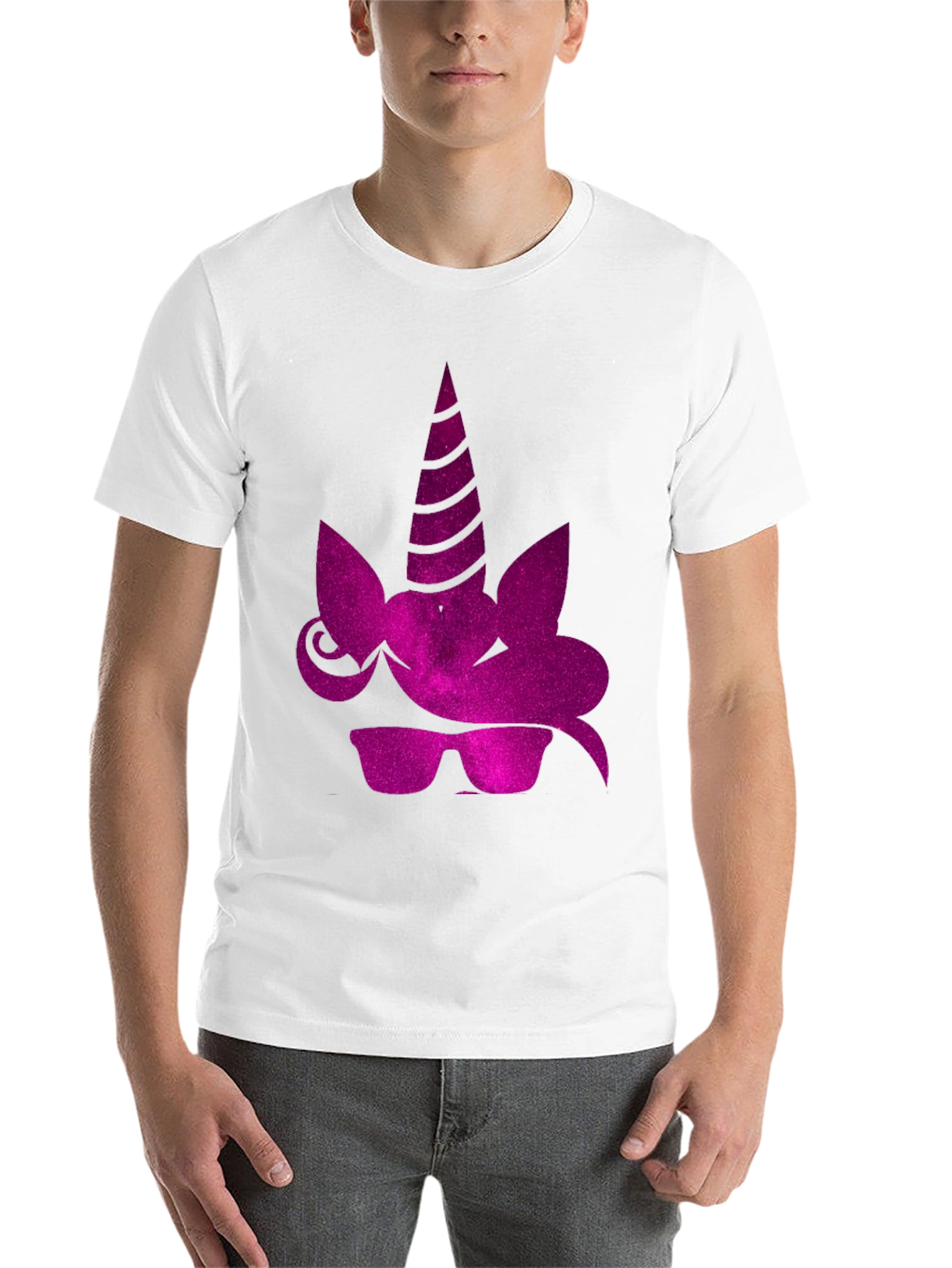 Black Cool Unicorn Tee - Black Graphic T-Shirt view 14