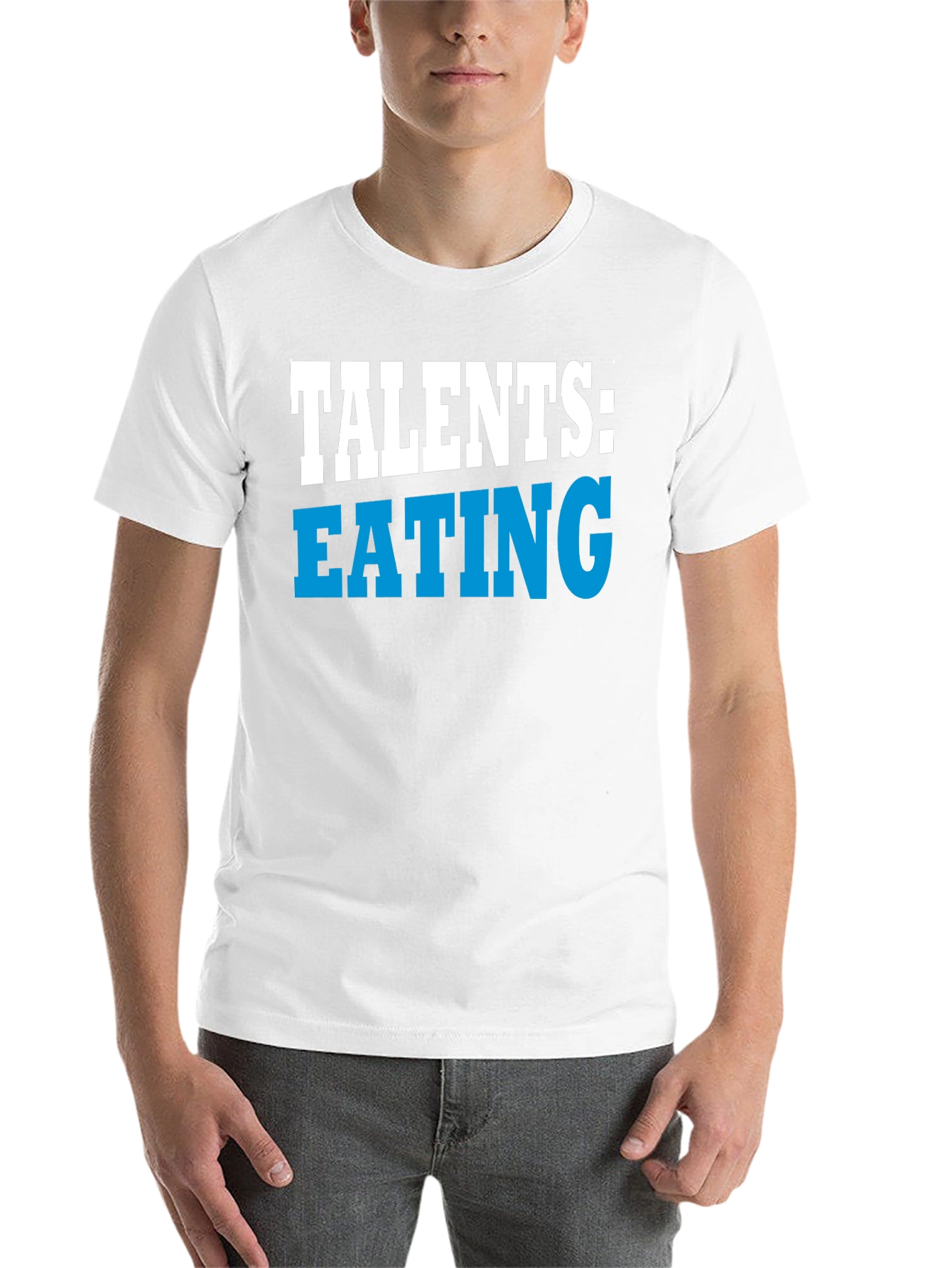 Black Talents Eating Funny Graphic T-Shirt view 14
