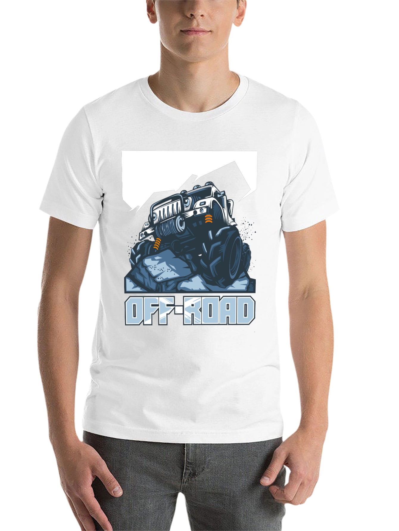 Off-Road Truck Graphic Tee - Black Cotton - 14