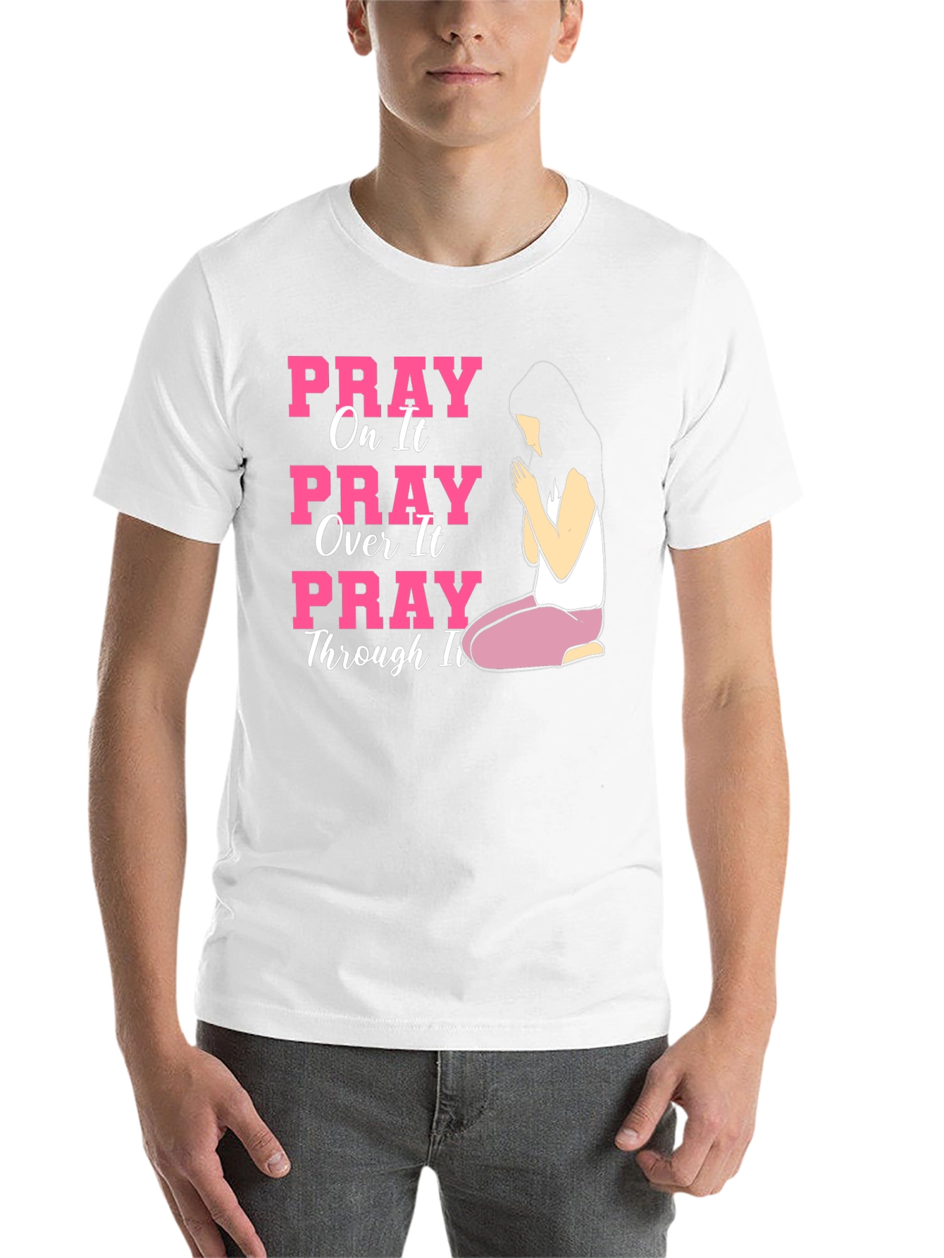 Black Pray On It Graphic Tee view 14