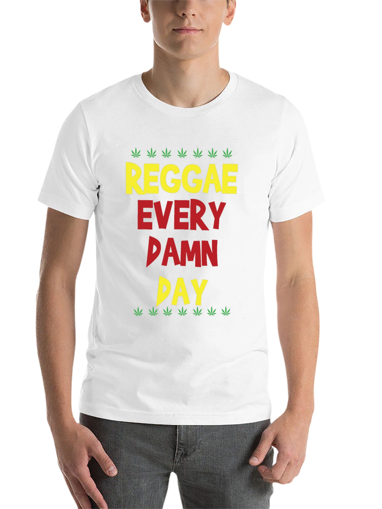 Black Reggae Every Damn Day Graphic Tee view 14
