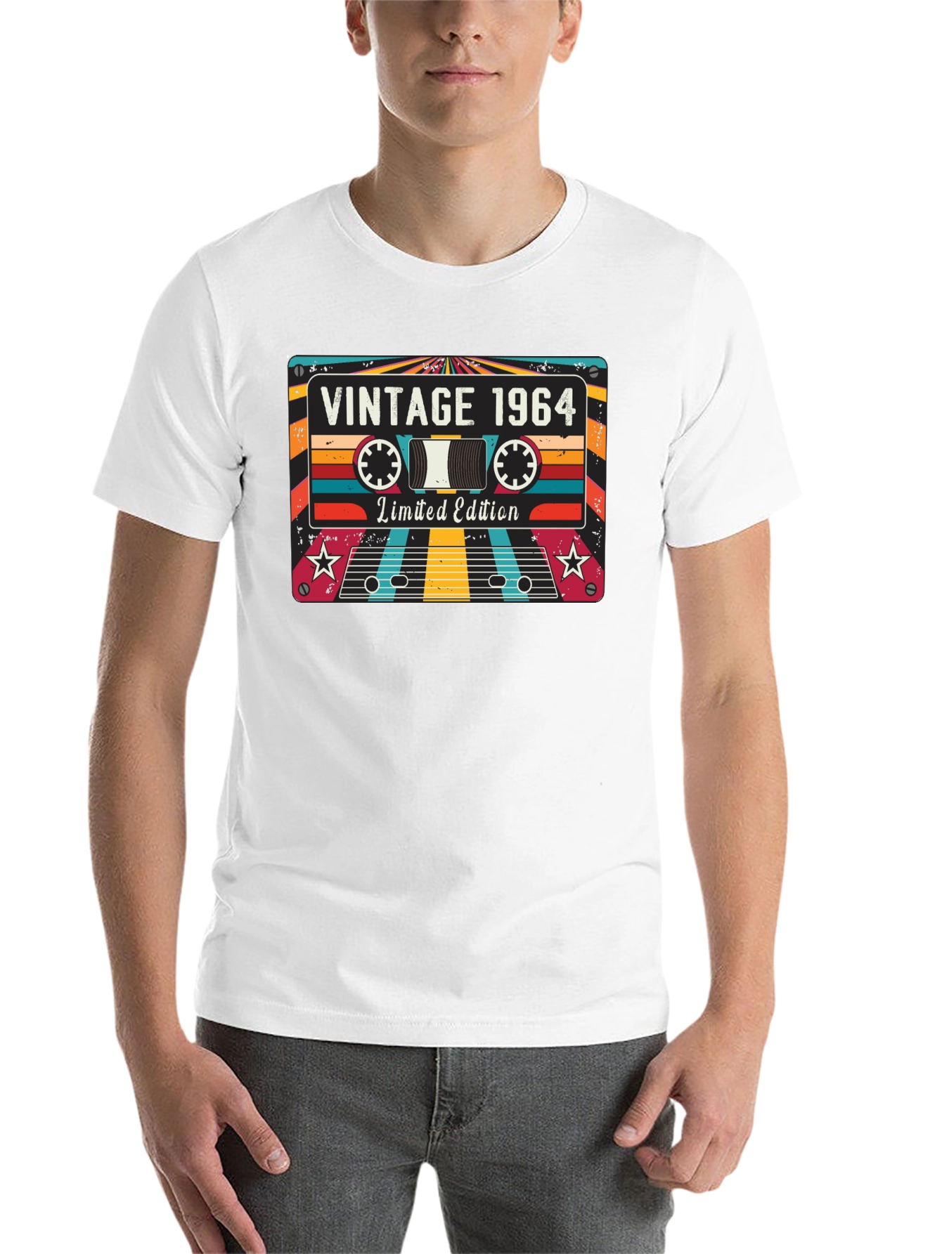 Black Vintage 1964 Cassette Tape T-Shirt - Limited Edition view 14