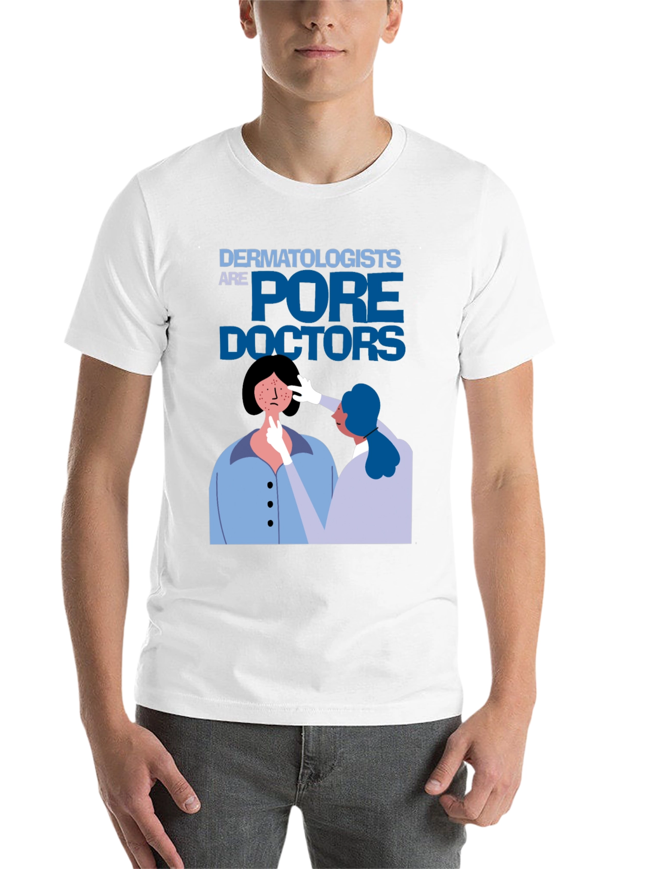 Black Dermatologists 'Pore Doctors' Black T-Shirt view 14