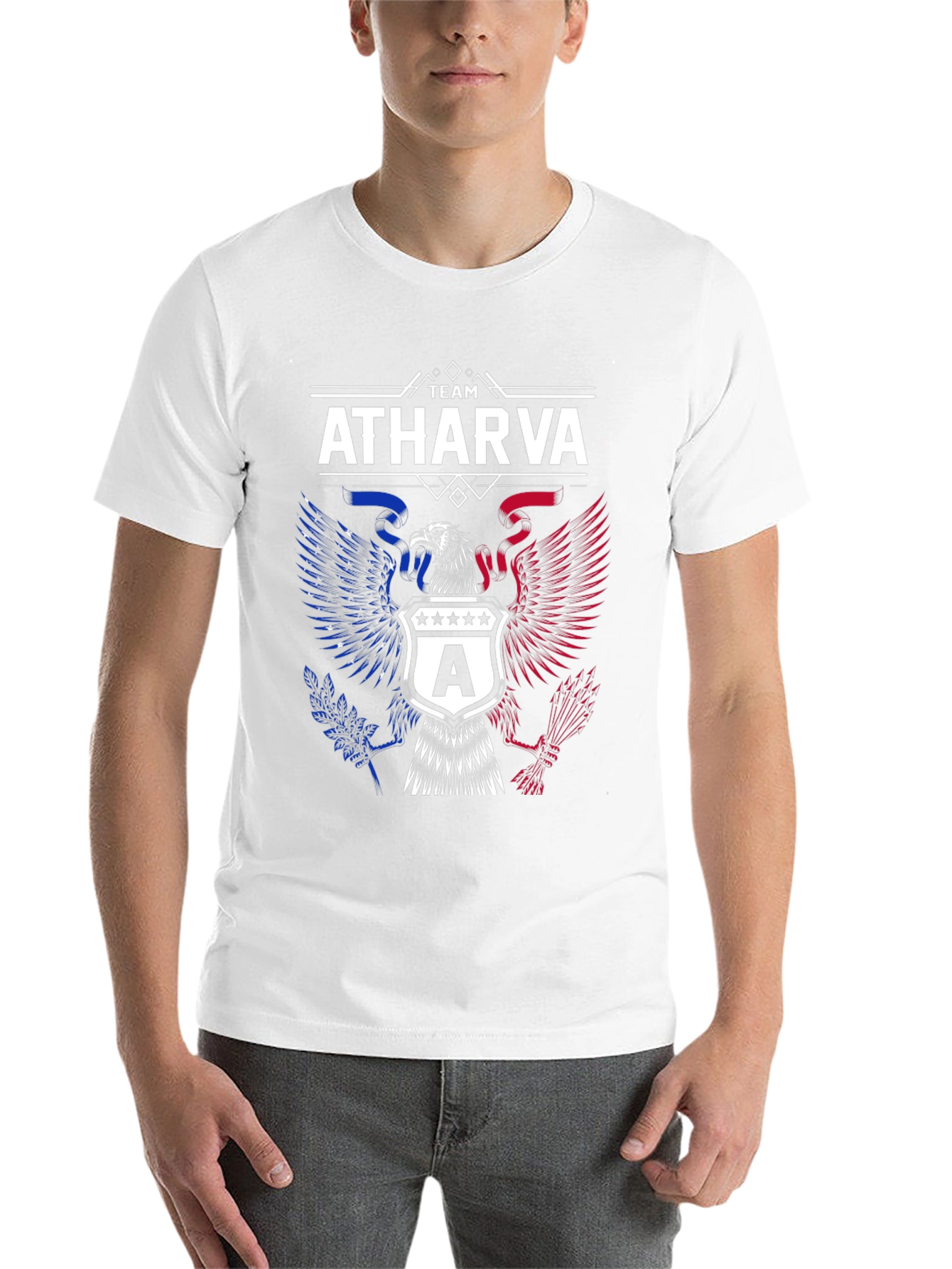 Black Team Atharva Eagle Patriotic T-Shirt view 14