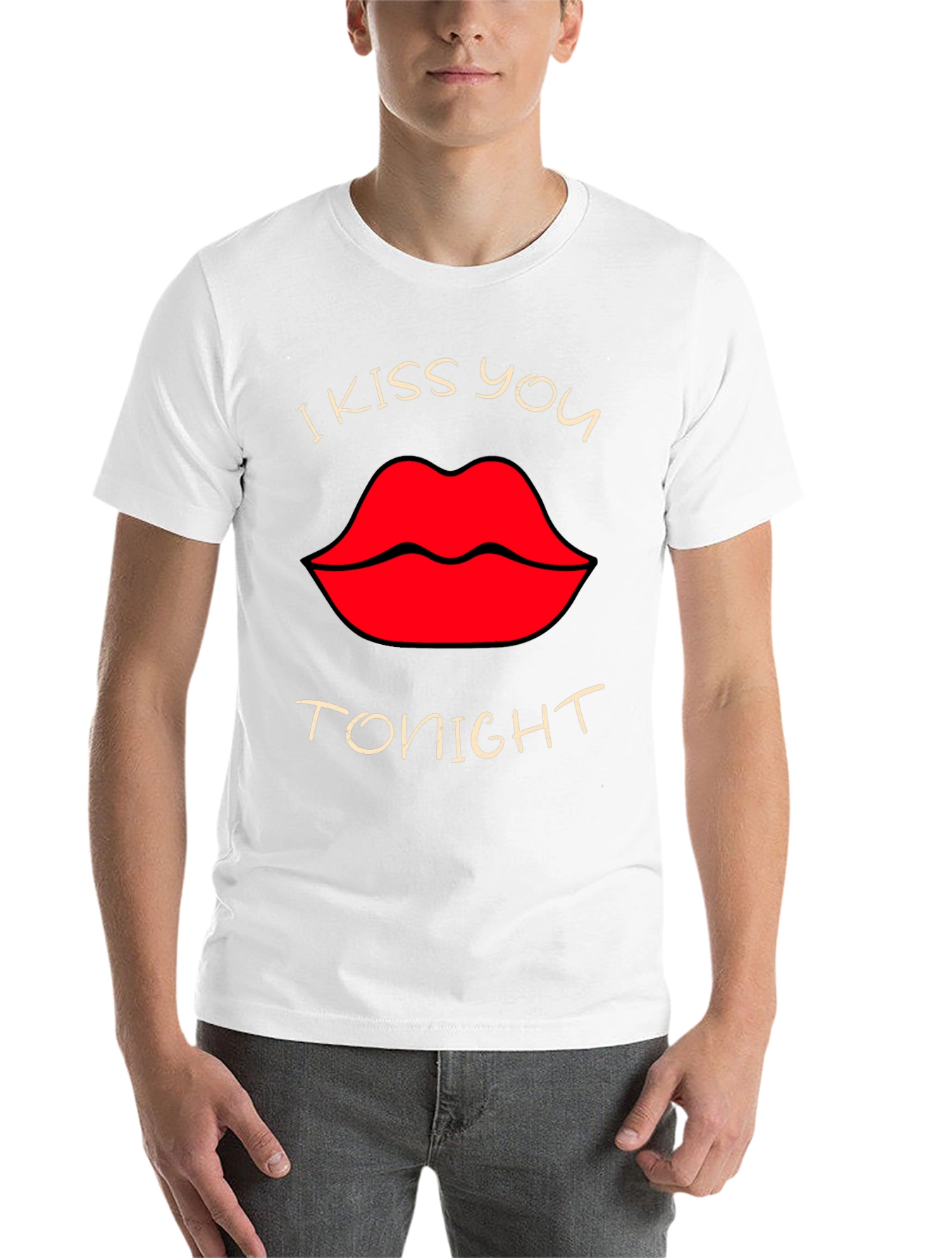 Black I Kiss You Tonight Graphic T-Shirt - Black view 14