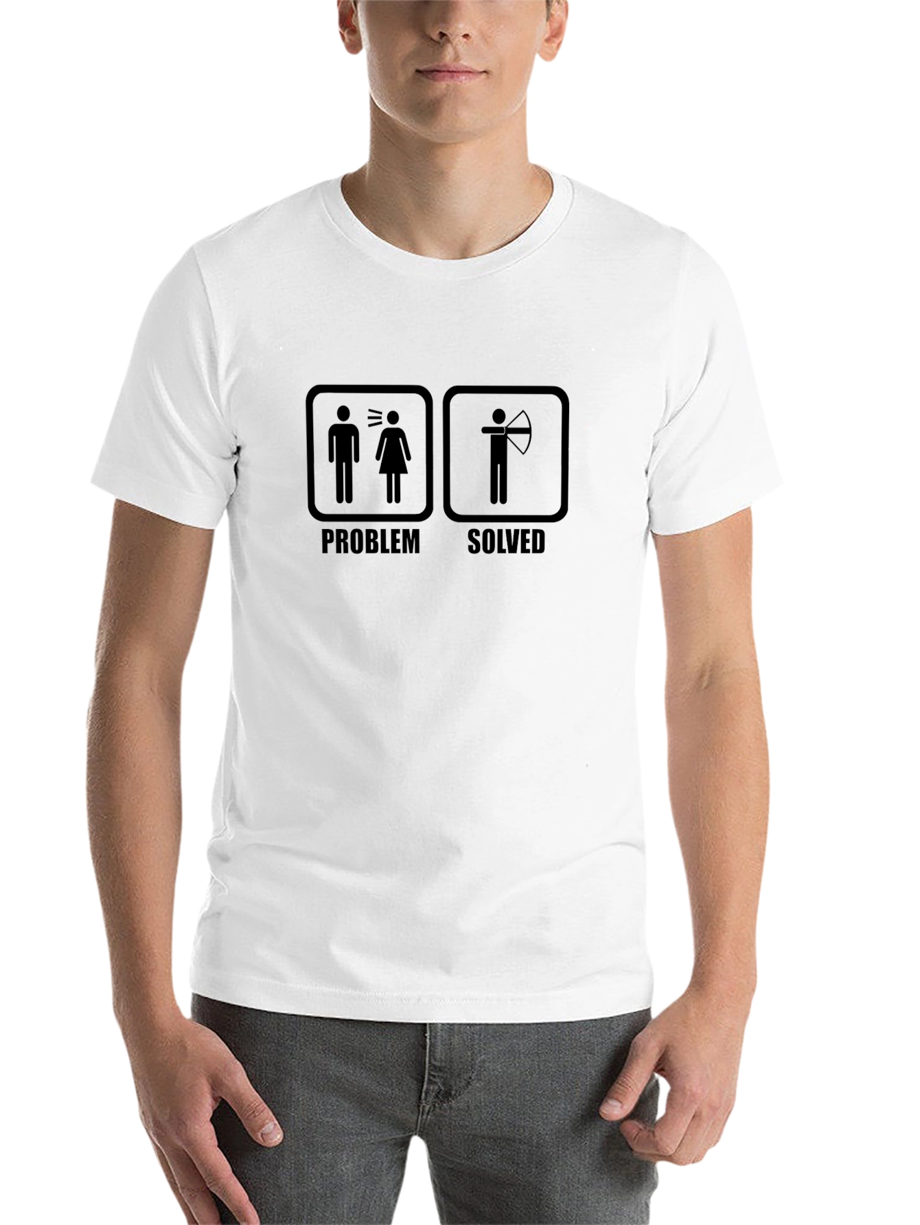Black Problem Solved Archer T-Shirt view 14